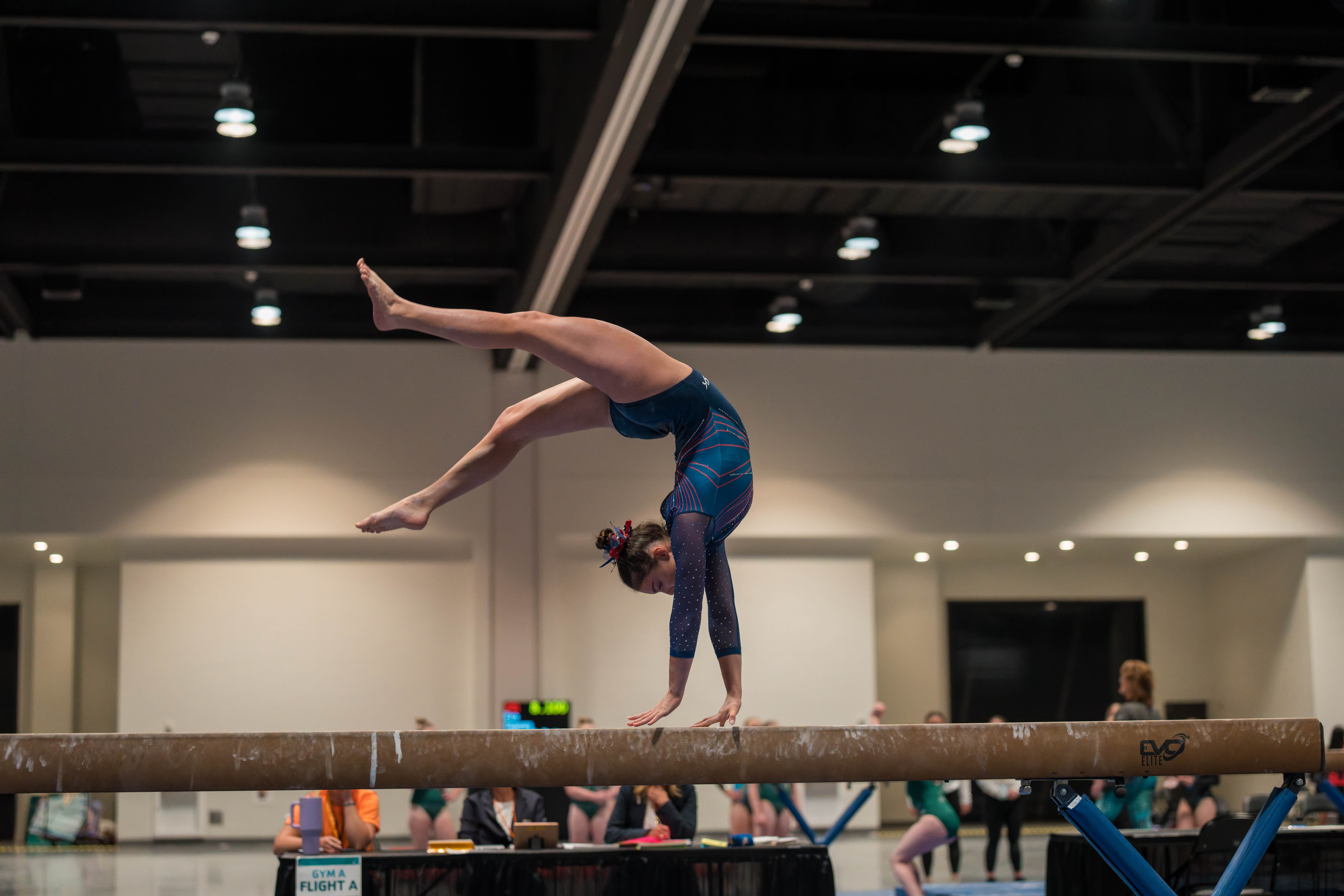 The YMCA National Gymnastics Championship 2025 held at The Resch Center in Green Bay, Wisconsin, USA on June 26th, 2025. Photography by Ross Harried for Second Crop Sports.