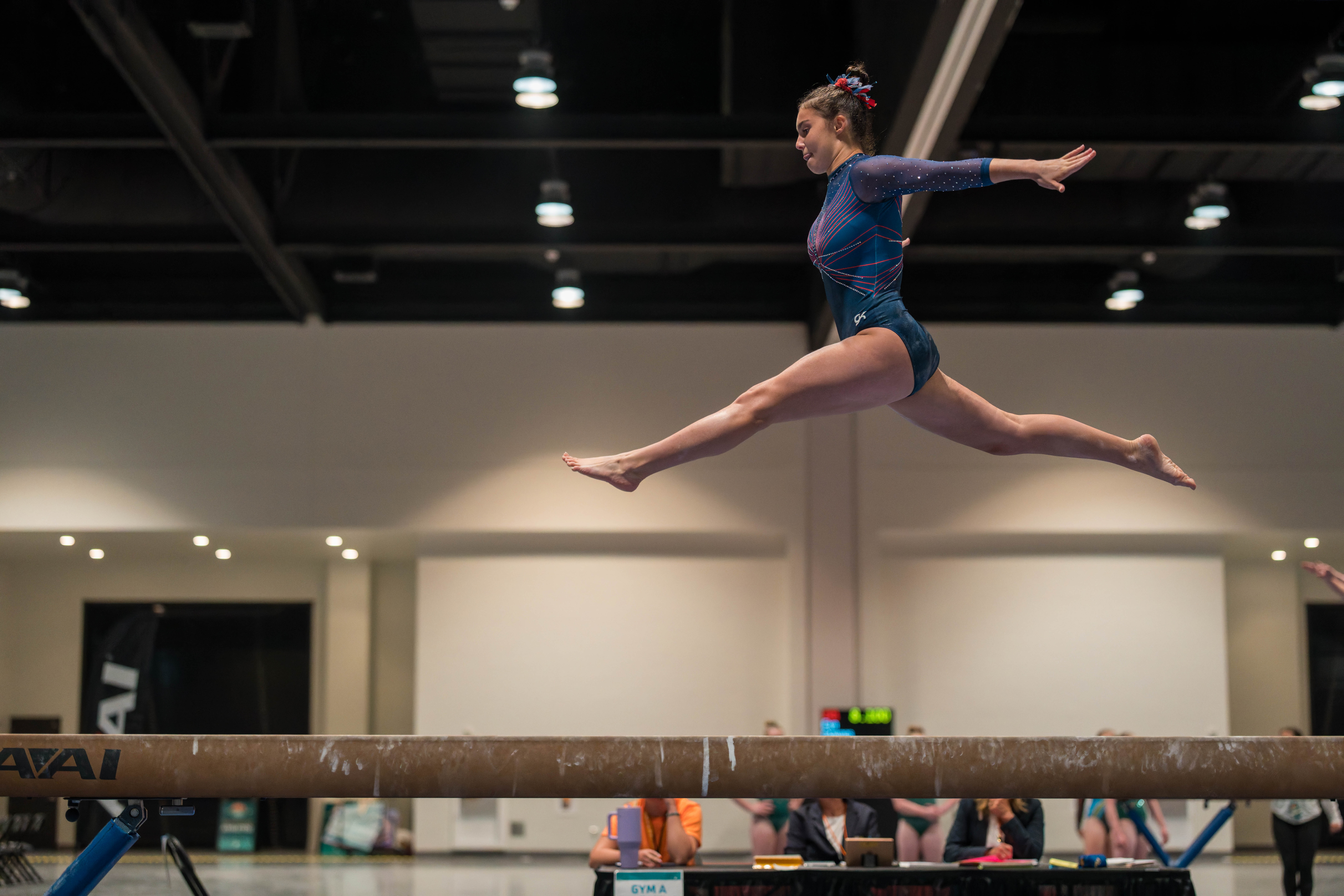 The YMCA National Gymnastics Championship 2025 held at The Resch Center in Green Bay, Wisconsin, USA on June 26th, 2025. Photography by Ross Harried for Second Crop Sports.