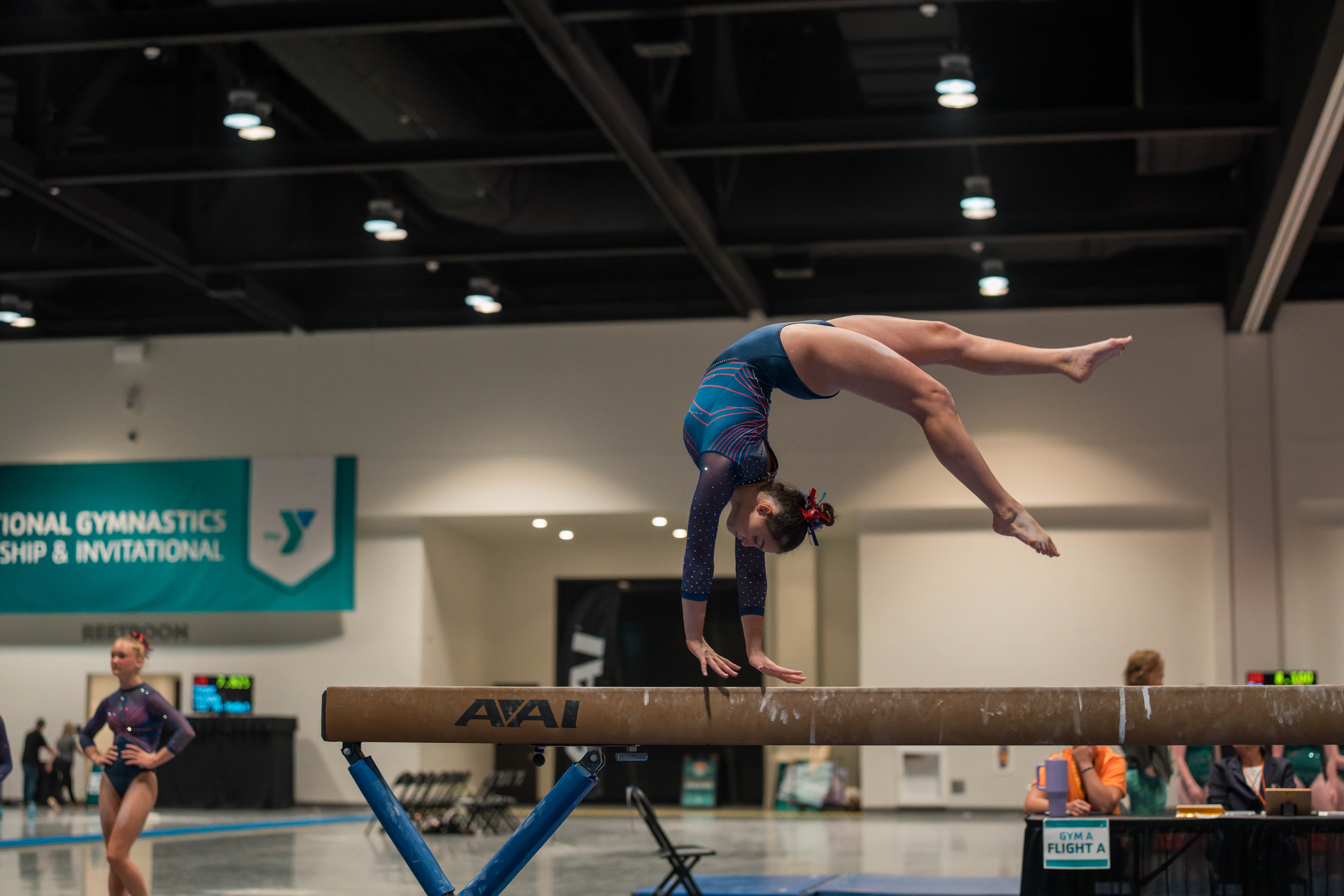The YMCA National Gymnastics Championship 2025 held at The Resch Center in Green Bay, Wisconsin, USA on June 26th, 2025. Photography by Ross Harried for Second Crop Sports.