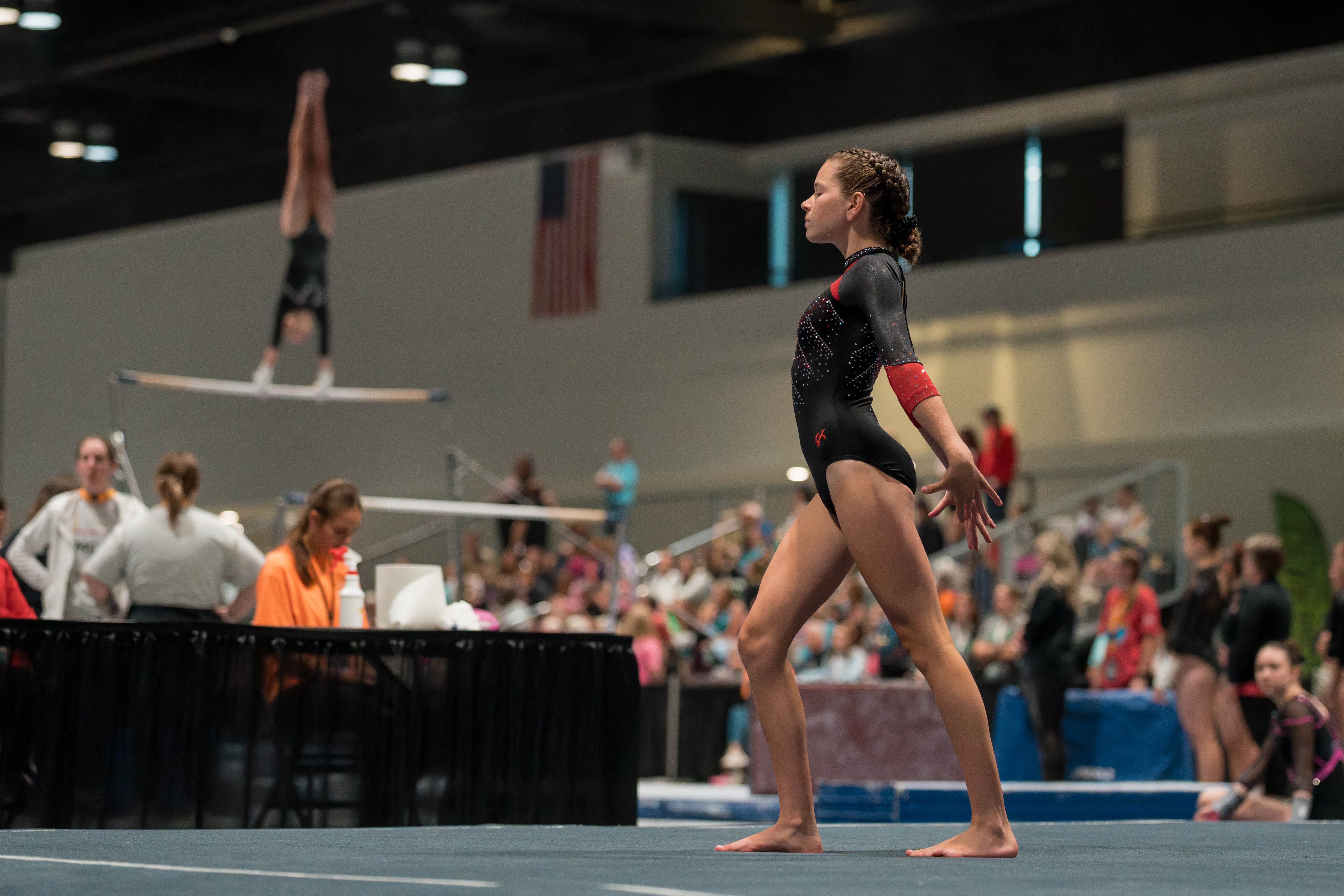 The YMCA National Gymnastics Championship 2025 held at The Resch Center in Green Bay, Wisconsin, USA on June 26th, 2025. Photography by Ross Harried for Second Crop Sports.