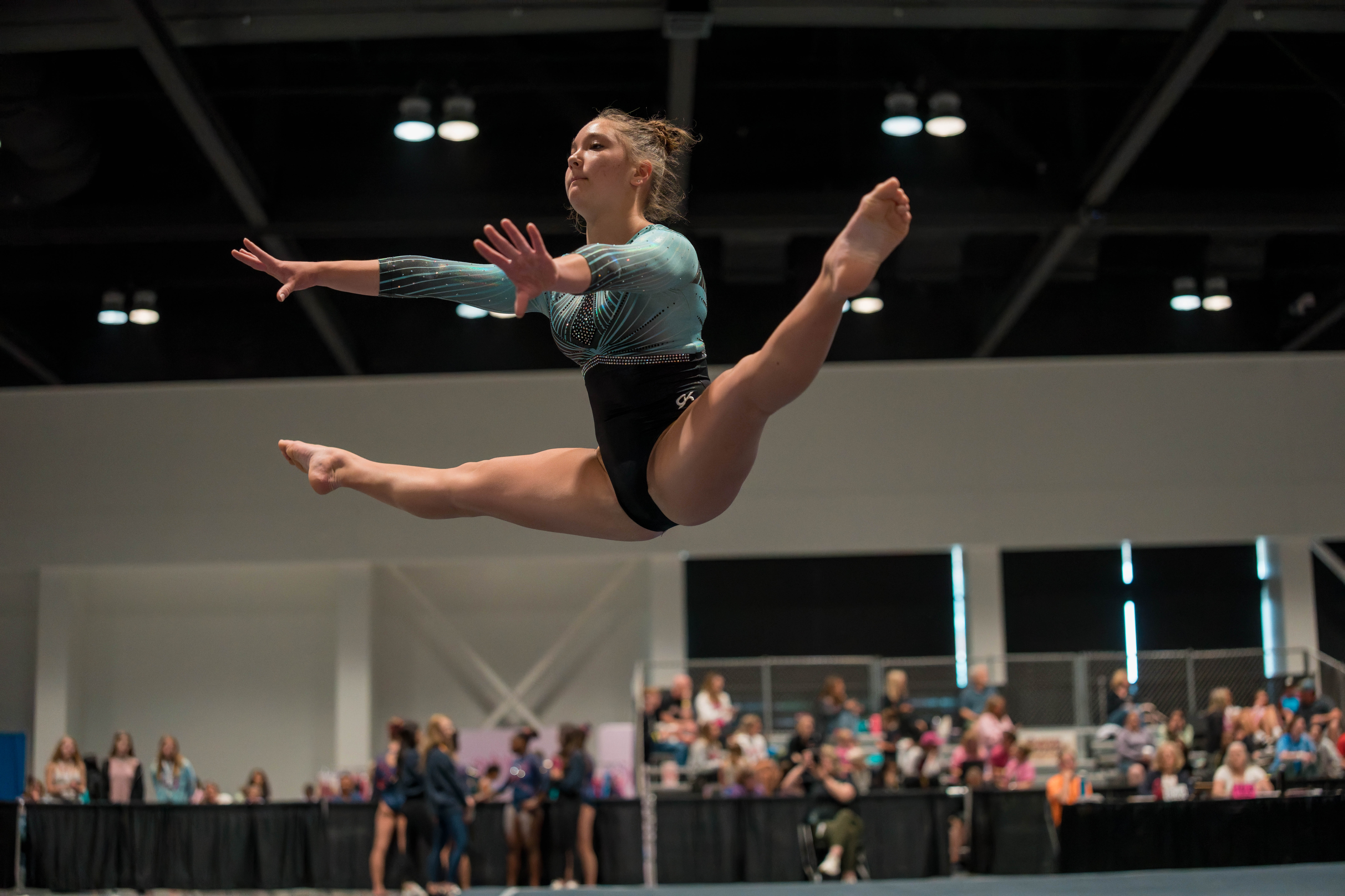 The YMCA National Gymnastics Championship 2025 held at The Resch Center in Green Bay, Wisconsin, USA on June 26th, 2025. Photography by Ross Harried for Second Crop Sports.