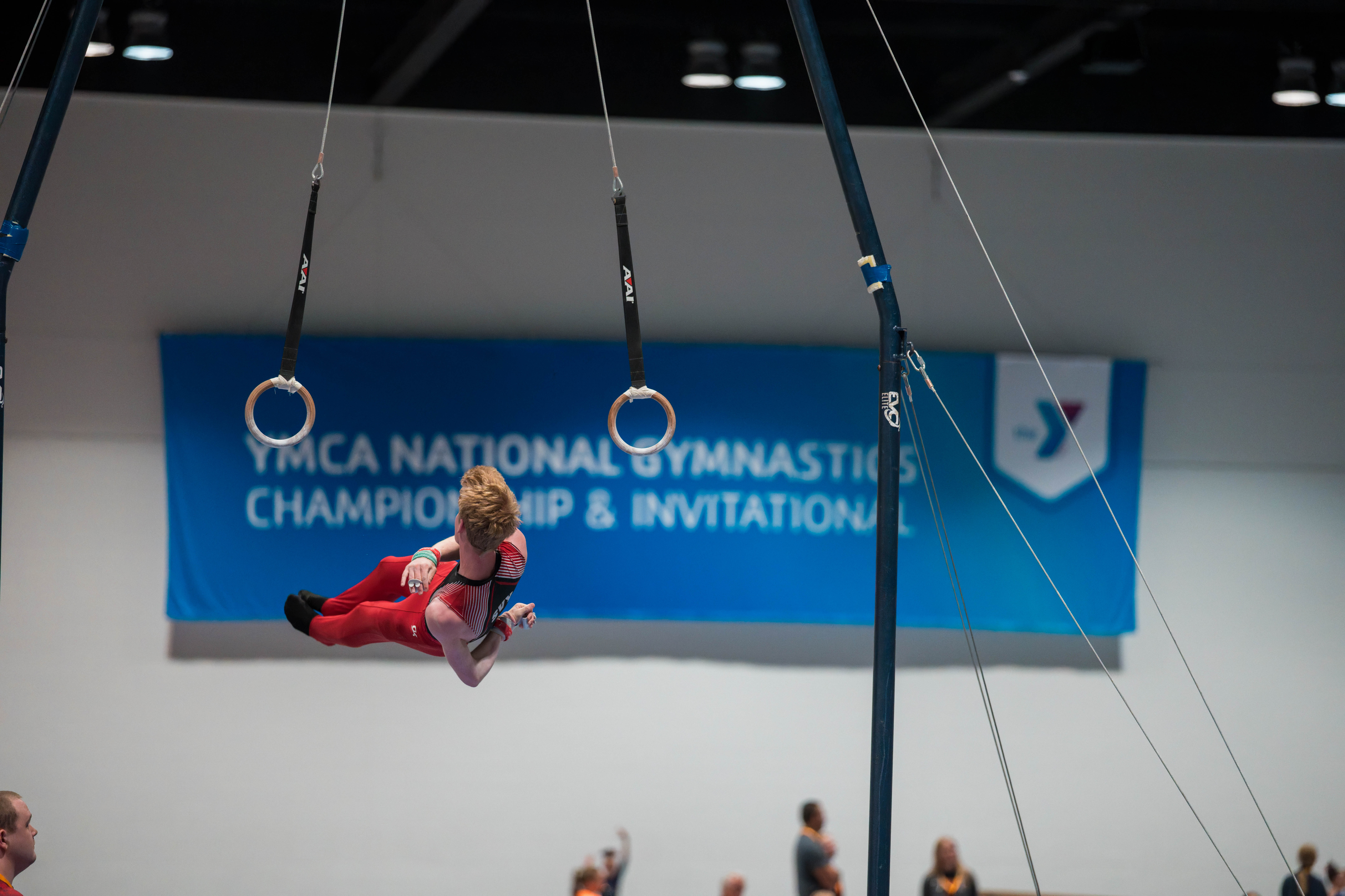 The YMCA National Gymnastics Championship 2025 held at The Resch Center in Green Bay, Wisconsin, USA on June 26th, 2025. Photography by Ross Harried for Second Crop Sports.