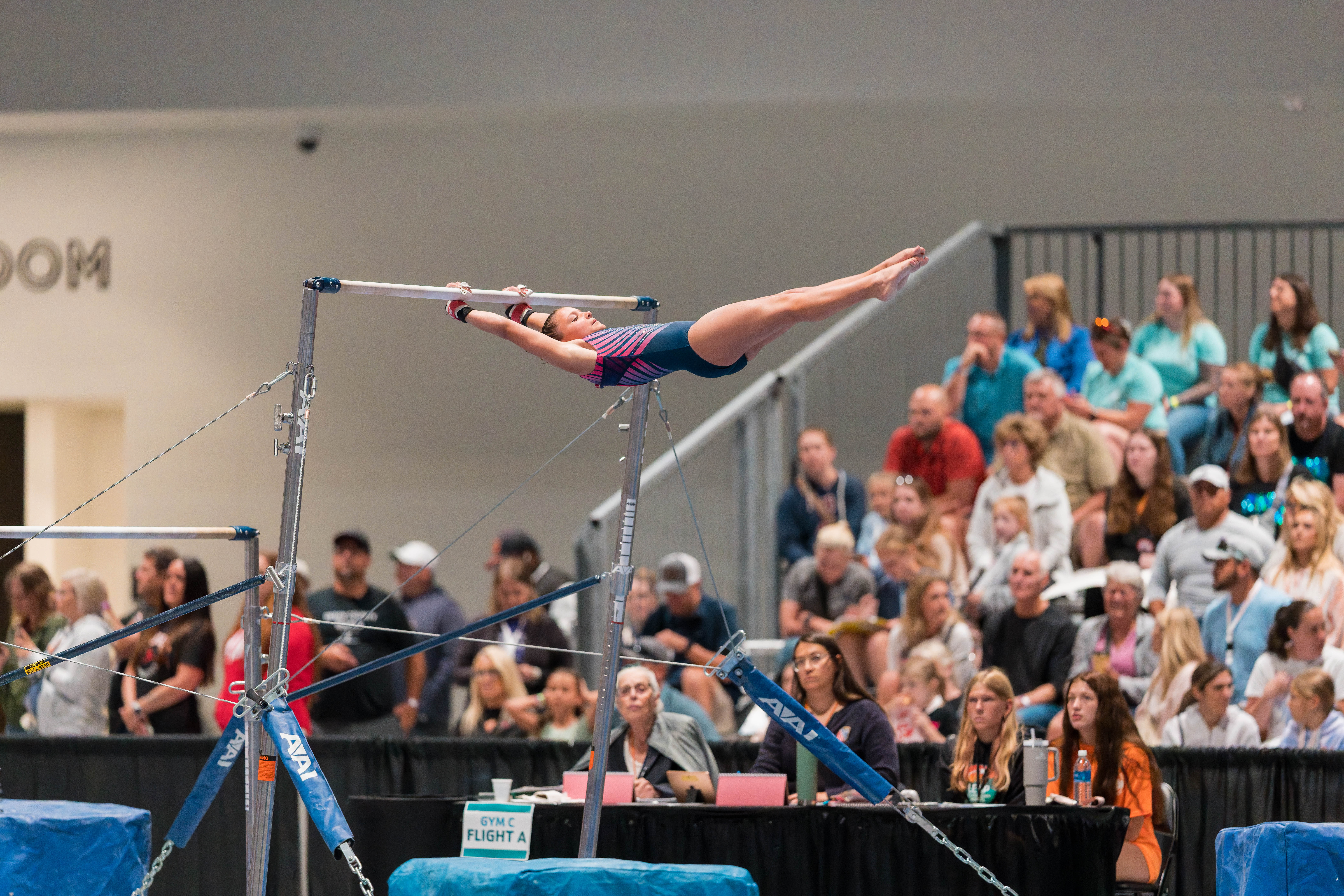 The YMCA National Gymnastics Championship 2025 held at The Resch Center in Green Bay, Wisconsin, USA on June 26th, 2025. Photography by Ross Harried for Second Crop Sports.