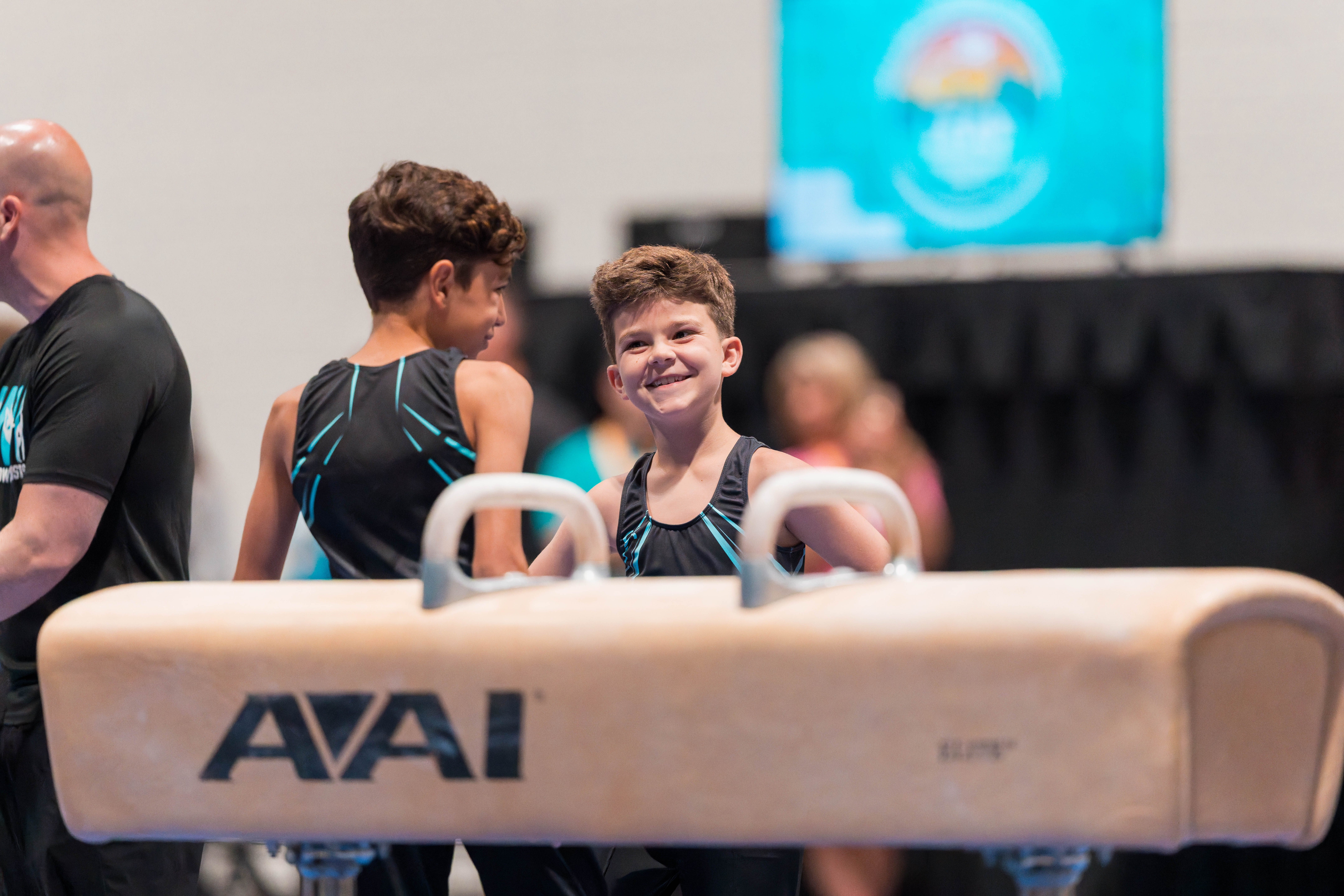 The YMCA National Gymnastics Championship 2025 held at The Resch Center in Green Bay, Wisconsin, USA on June 26th, 2025. Photography by Ross Harried for Second Crop Sports.