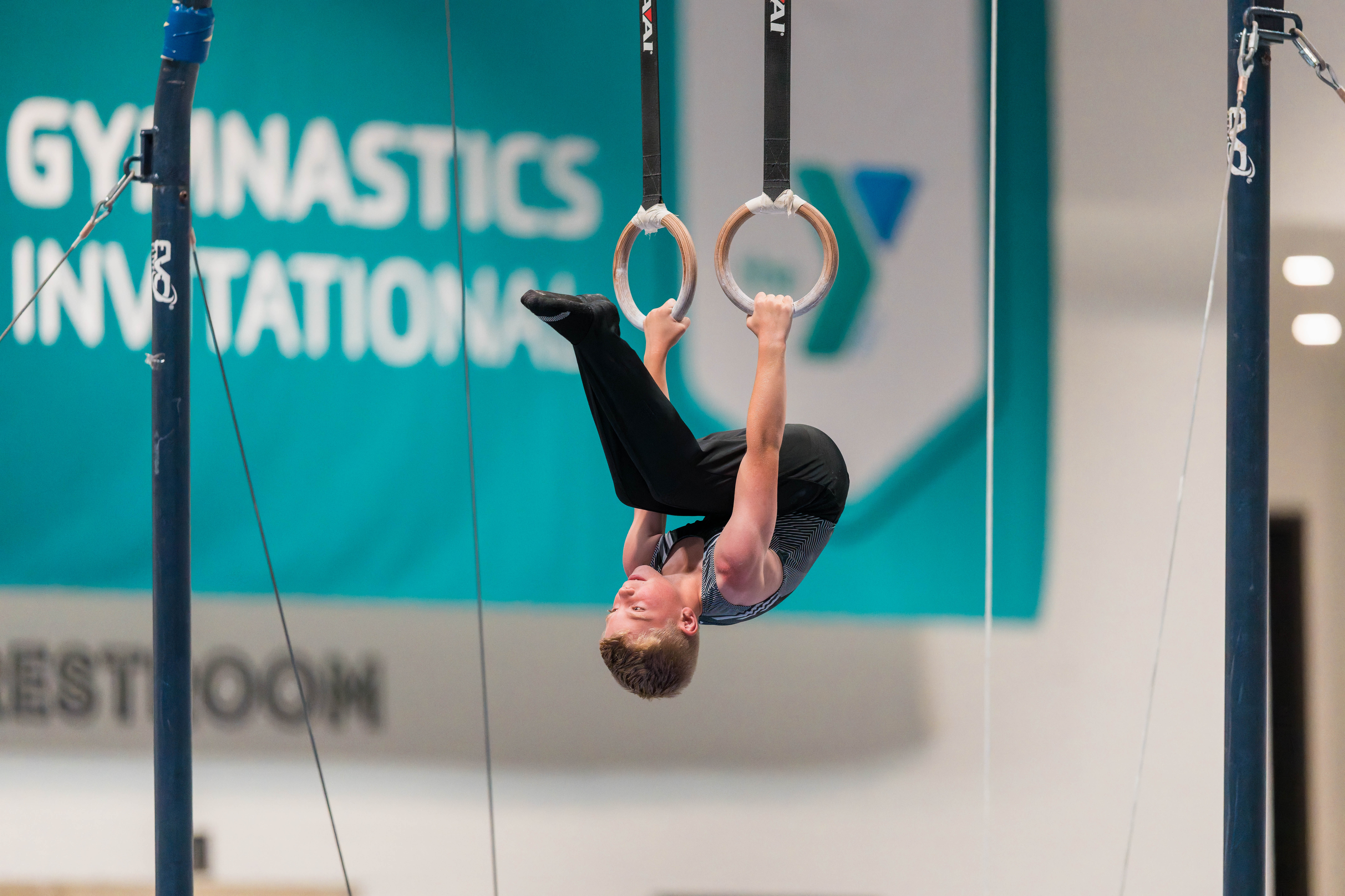 The YMCA National Gymnastics Championship 2025 held at The Resch Center in Green Bay, Wisconsin, USA on June 26th, 2025. Photography by Ross Harried for Second Crop Sports.