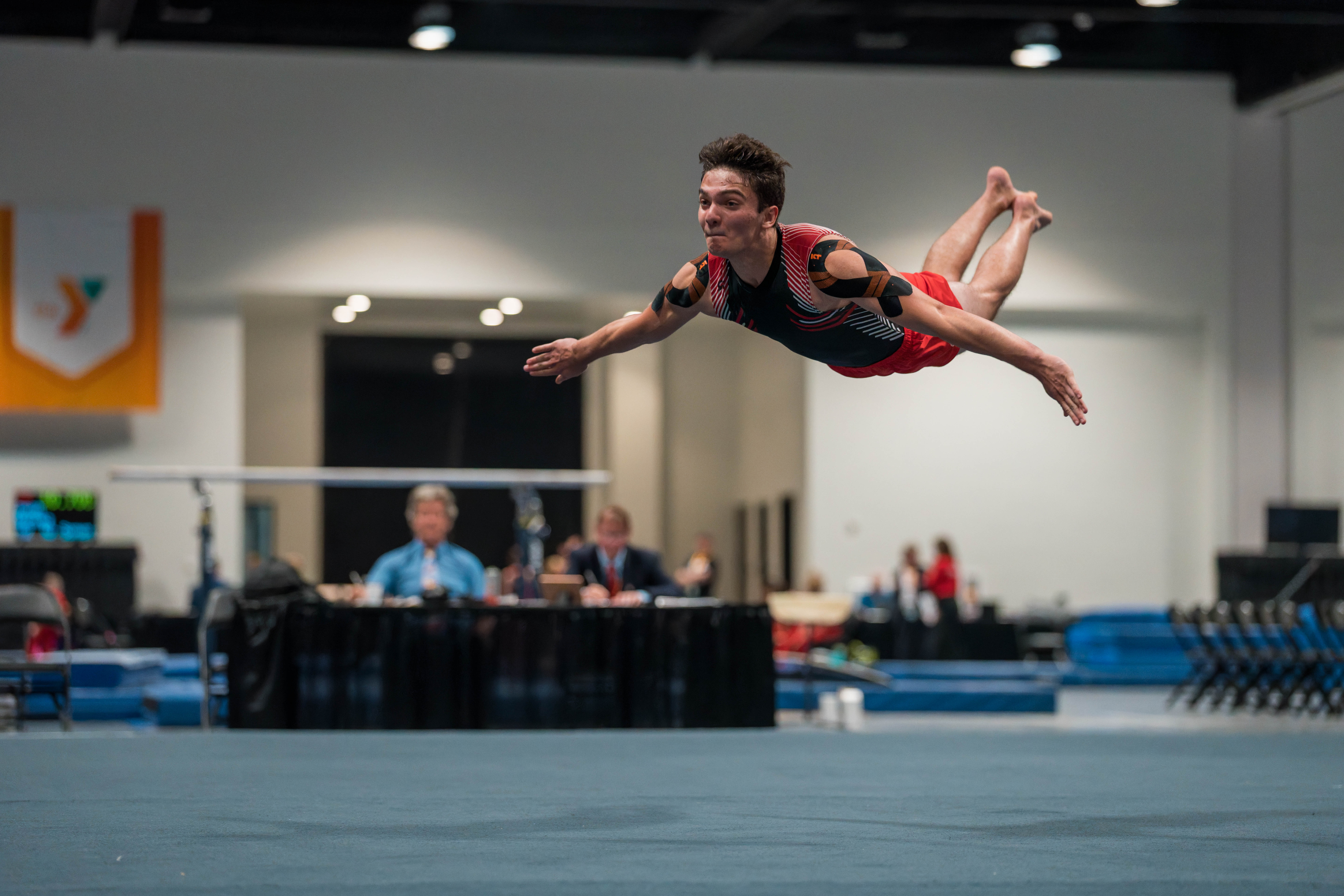 The YMCA National Gymnastics Championship 2025 held at The Resch Center in Green Bay, Wisconsin, USA on June 26th, 2025. Photography by Ross Harried for Second Crop Sports.