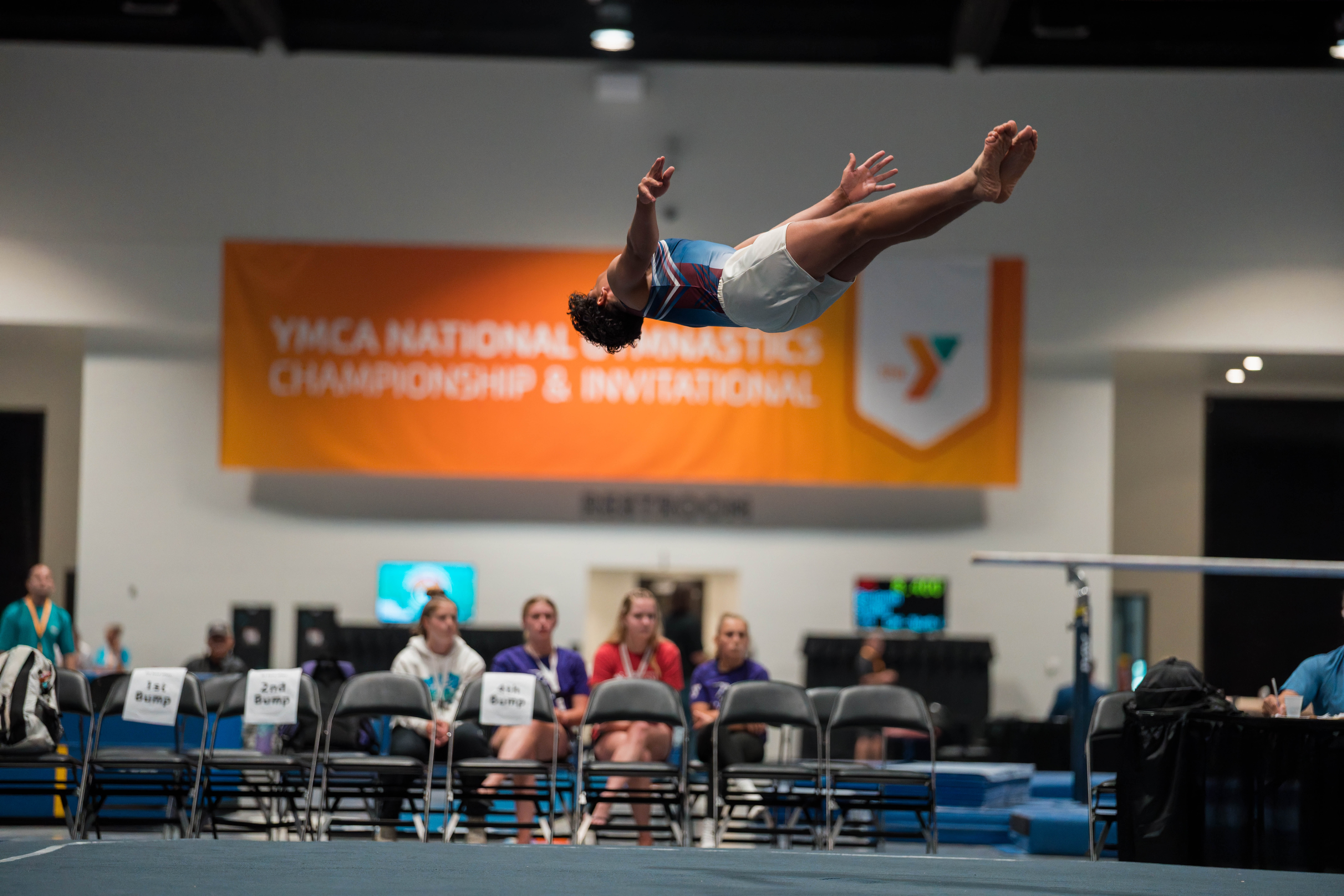 The YMCA National Gymnastics Championship 2025 held at The Resch Center in Green Bay, Wisconsin, USA on June 26th, 2025. Photography by Ross Harried for Second Crop Sports.