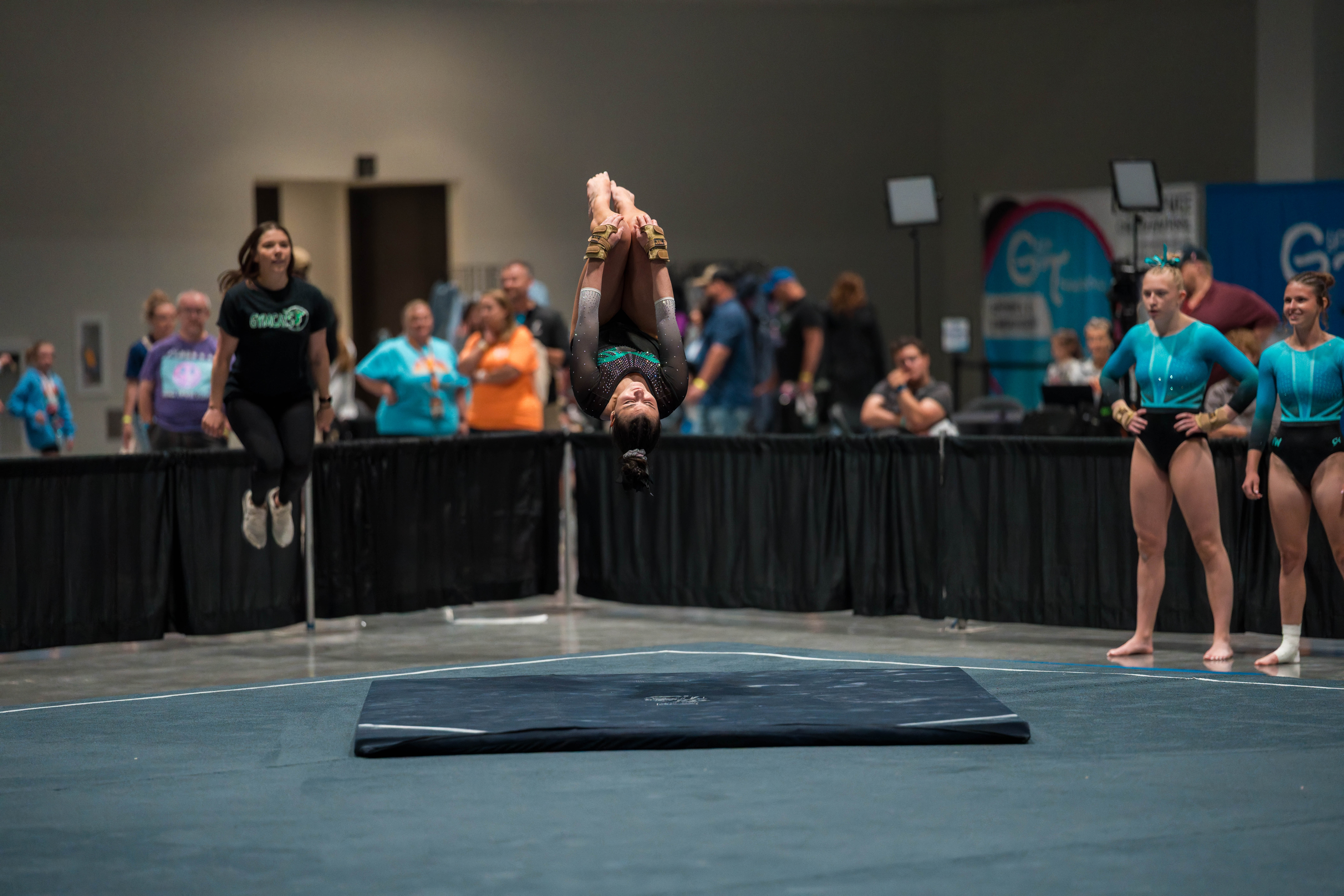 The YMCA National Gymnastics Championship 2025 held at The Resch Center in Green Bay, Wisconsin, USA on June 26th, 2025. Photography by Ross Harried for Second Crop Sports.