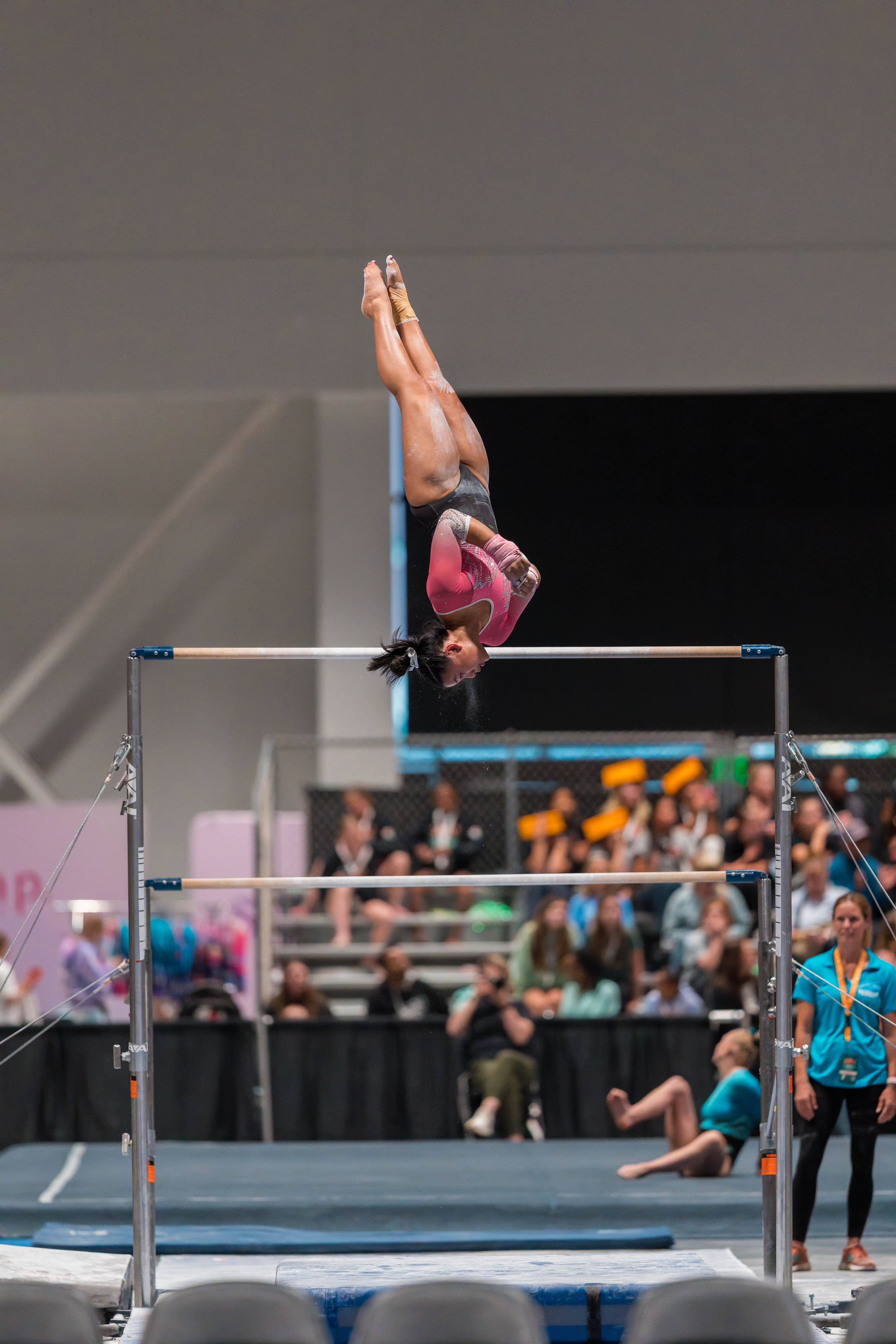 The YMCA National Gymnastics Championship 2025 held at The Resch Center in Green Bay, Wisconsin, USA on June 26th, 2025. Photography by Ross Harried for Second Crop Sports.