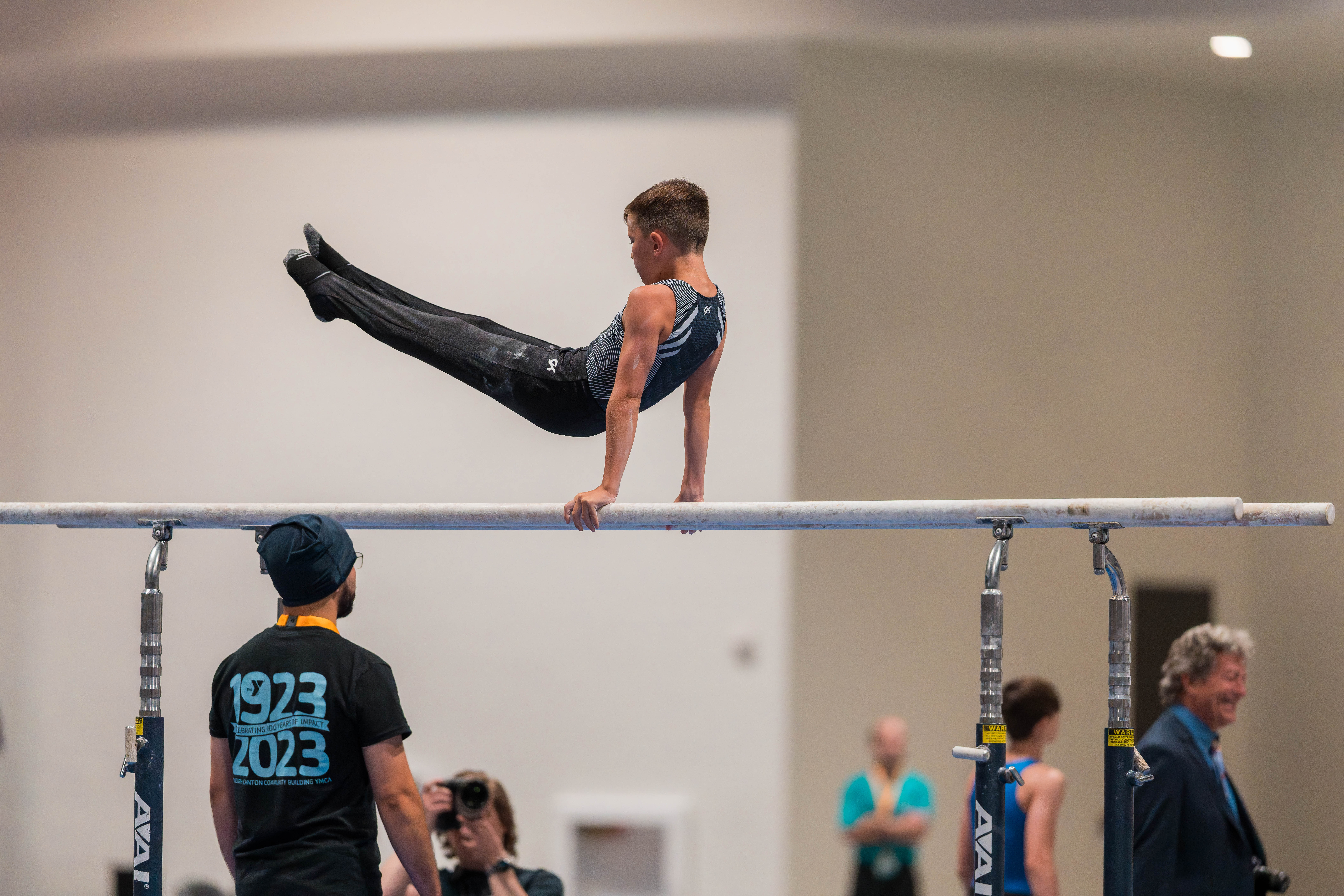 The YMCA National Gymnastics Championship 2025 held at The Resch Center in Green Bay, Wisconsin, USA on June 26th, 2025. Photography by Ross Harried for Second Crop Sports.