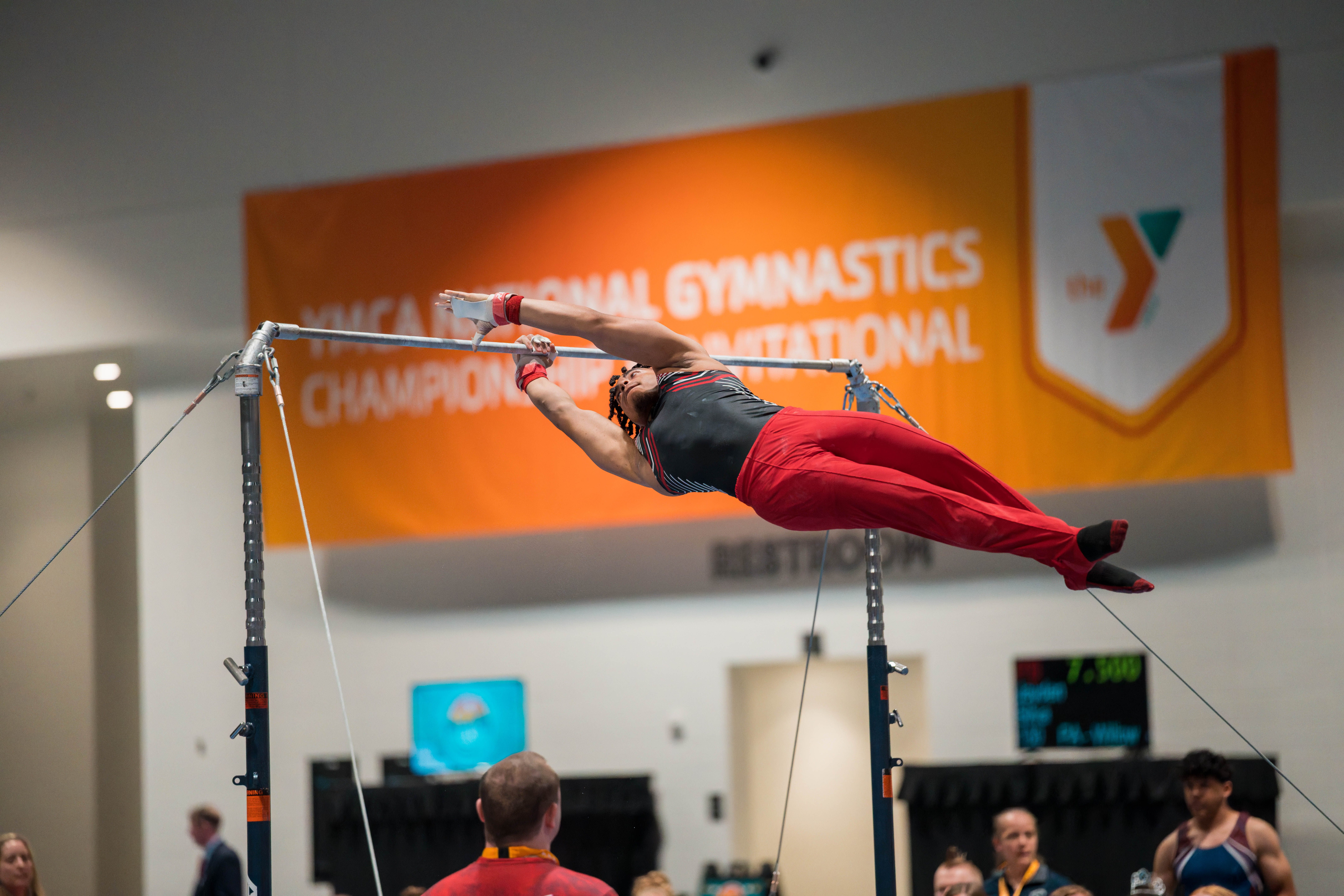 The YMCA National Gymnastics Championship 2025 held at The Resch Center in Green Bay, Wisconsin, USA on June 26th, 2025. Photography by Ross Harried for Second Crop Sports.