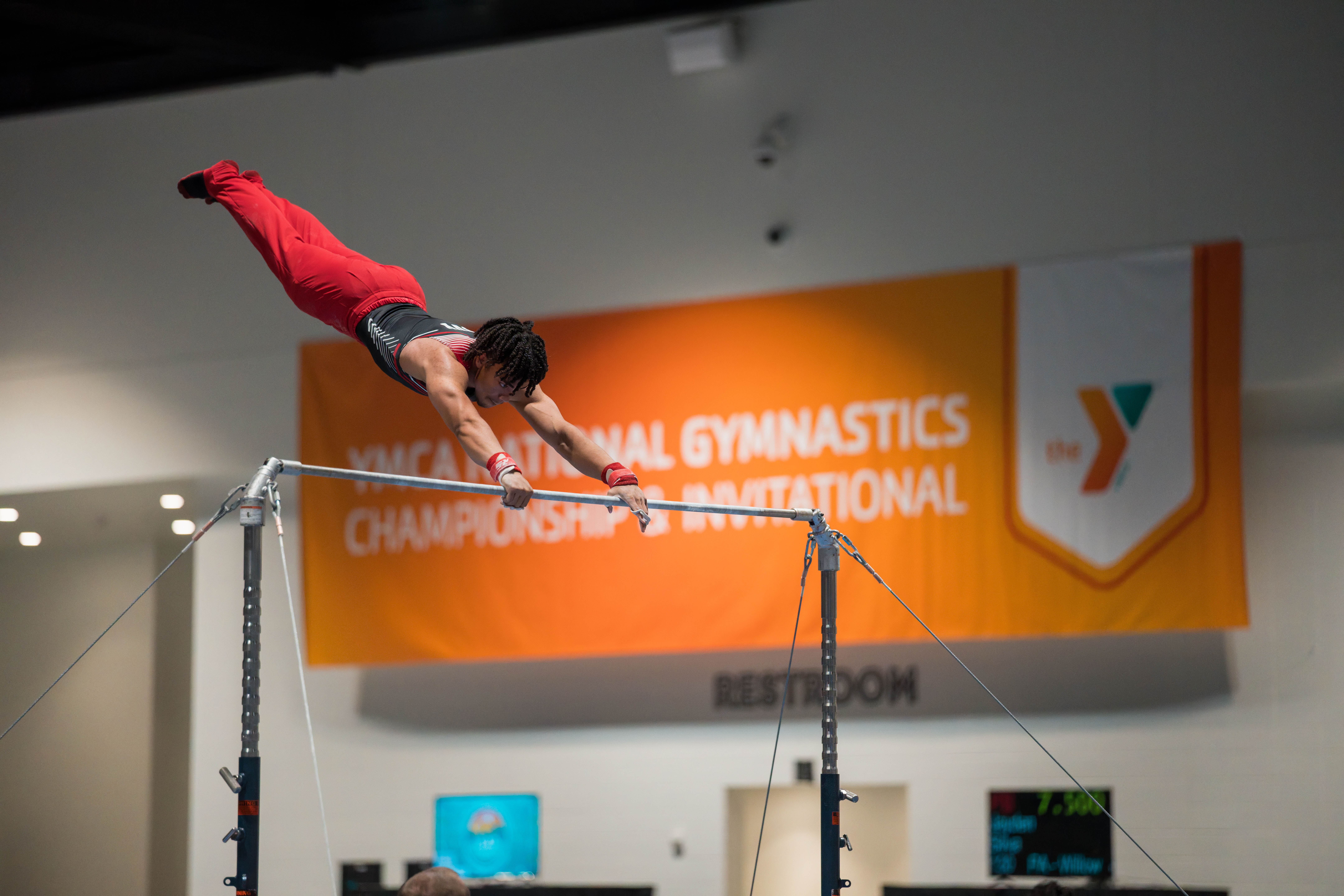 The YMCA National Gymnastics Championship 2025 held at The Resch Center in Green Bay, Wisconsin, USA on June 26th, 2025. Photography by Ross Harried for Second Crop Sports.