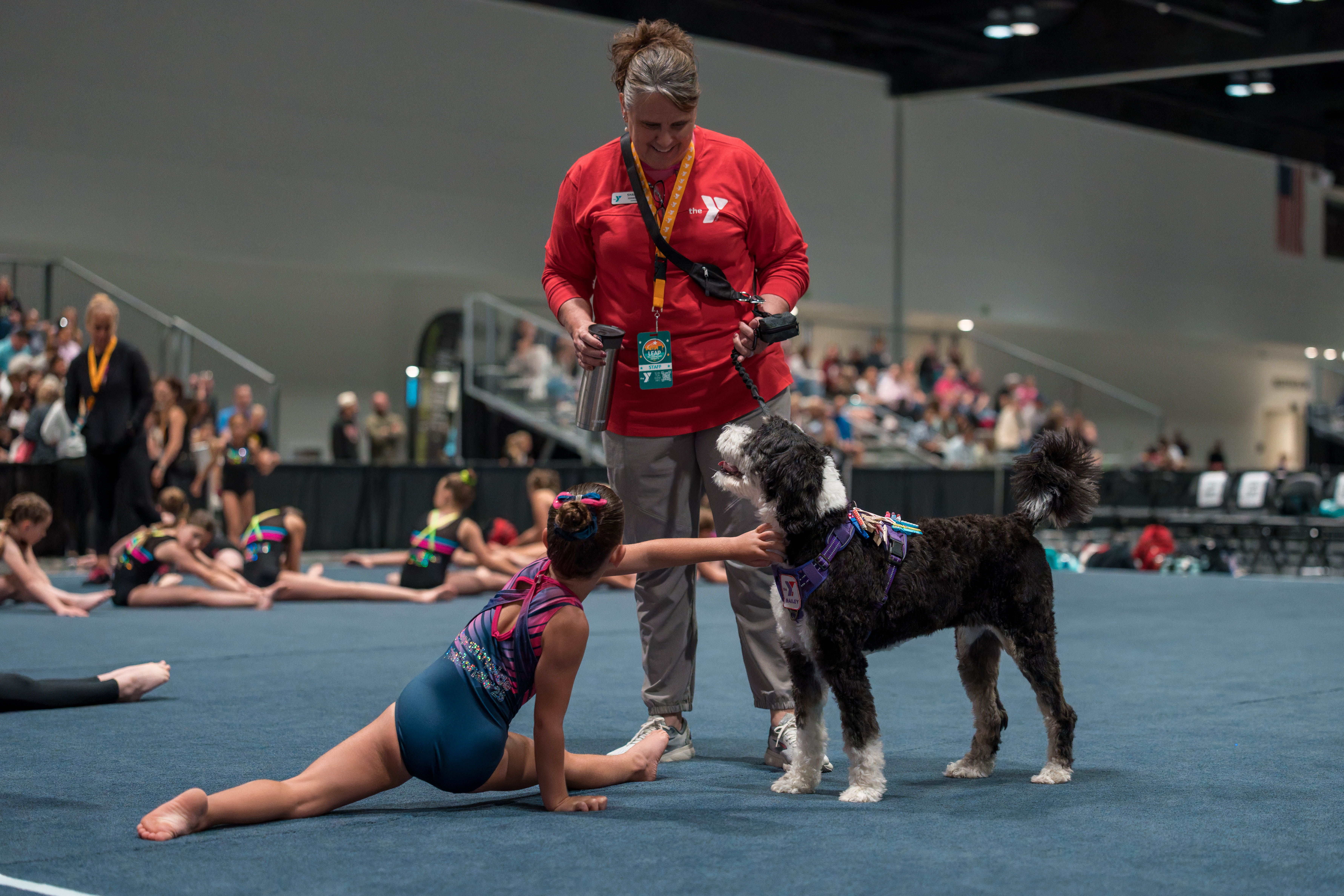 The YMCA National Gymnastics Championship 2025 held at The Resch Center in Green Bay, Wisconsin, USA on June 27th, 2025. Photography by Ross Harried for Second Crop Sports.
