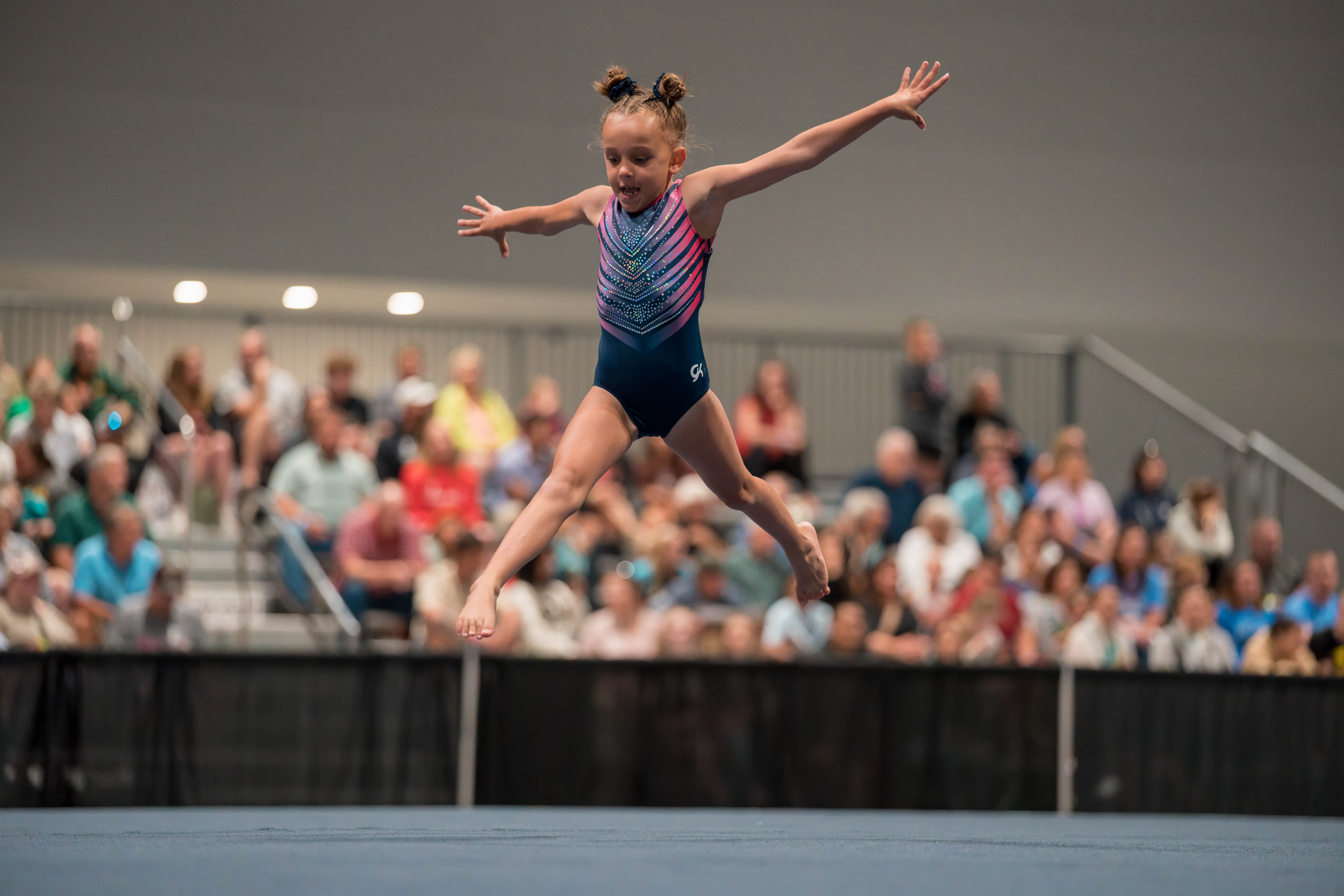 The YMCA National Gymnastics Championship 2025 held at The Resch Center in Green Bay, Wisconsin, USA on June 27th, 2025. Photography by Ross Harried for Second Crop Sports.