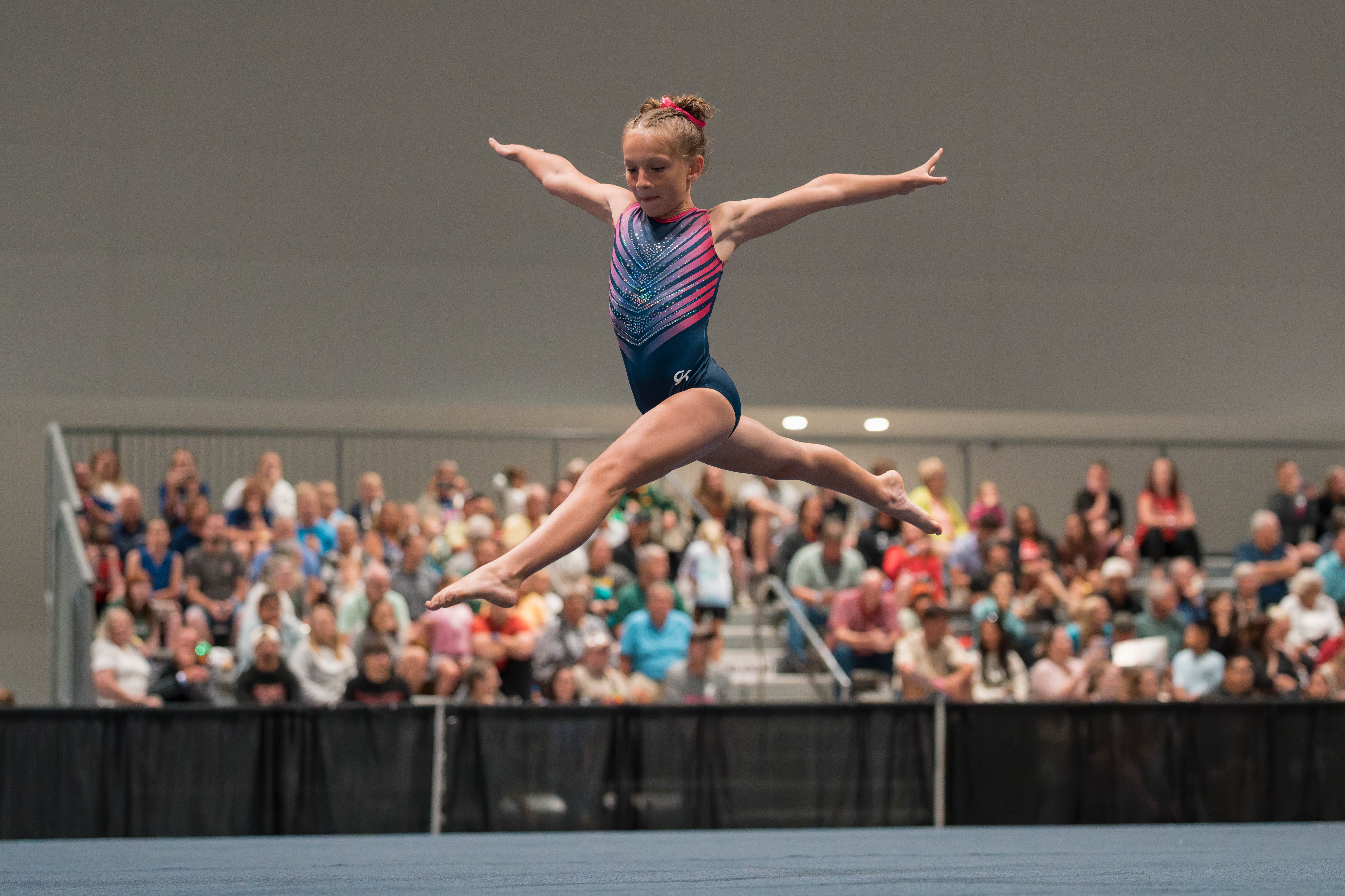 The YMCA National Gymnastics Championship 2025 held at The Resch Center in Green Bay, Wisconsin, USA on June 27th, 2025. Photography by Ross Harried for Second Crop Sports.