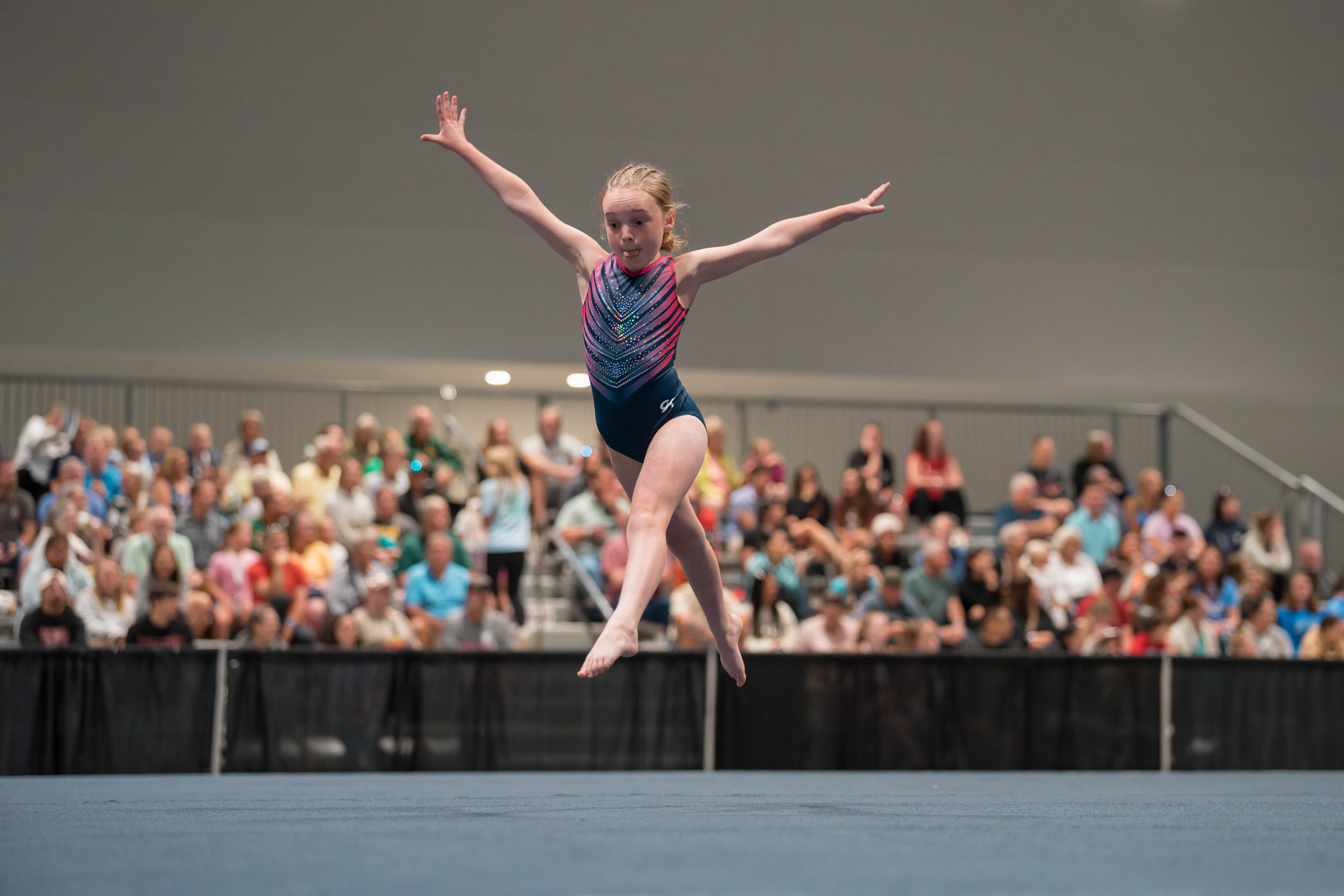 The YMCA National Gymnastics Championship 2025 held at The Resch Center in Green Bay, Wisconsin, USA on June 27th, 2025. Photography by Ross Harried for Second Crop Sports.