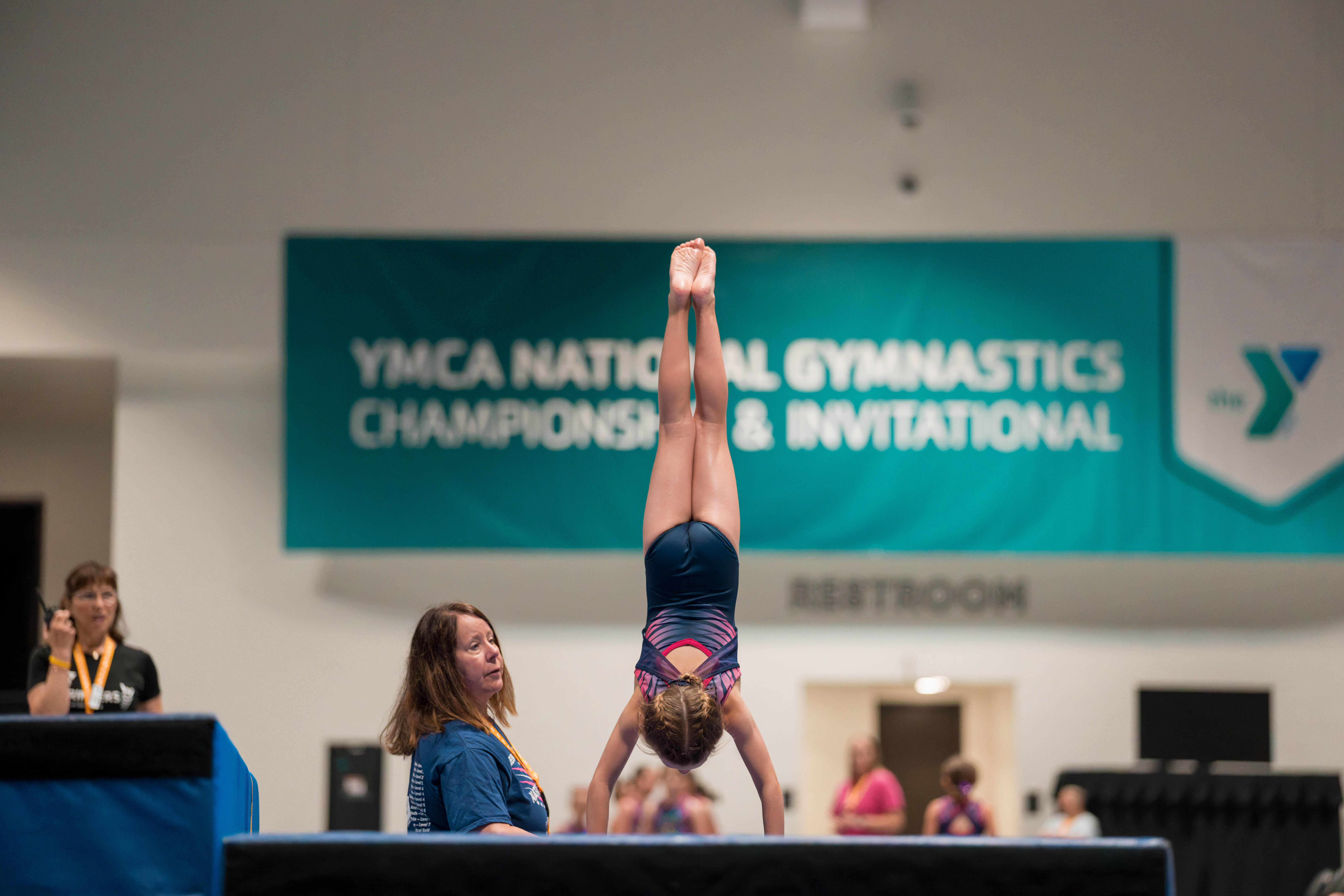 The YMCA National Gymnastics Championship 2025 held at The Resch Center in Green Bay, Wisconsin, USA on June 27th, 2025. Photography by Ross Harried for Second Crop Sports.