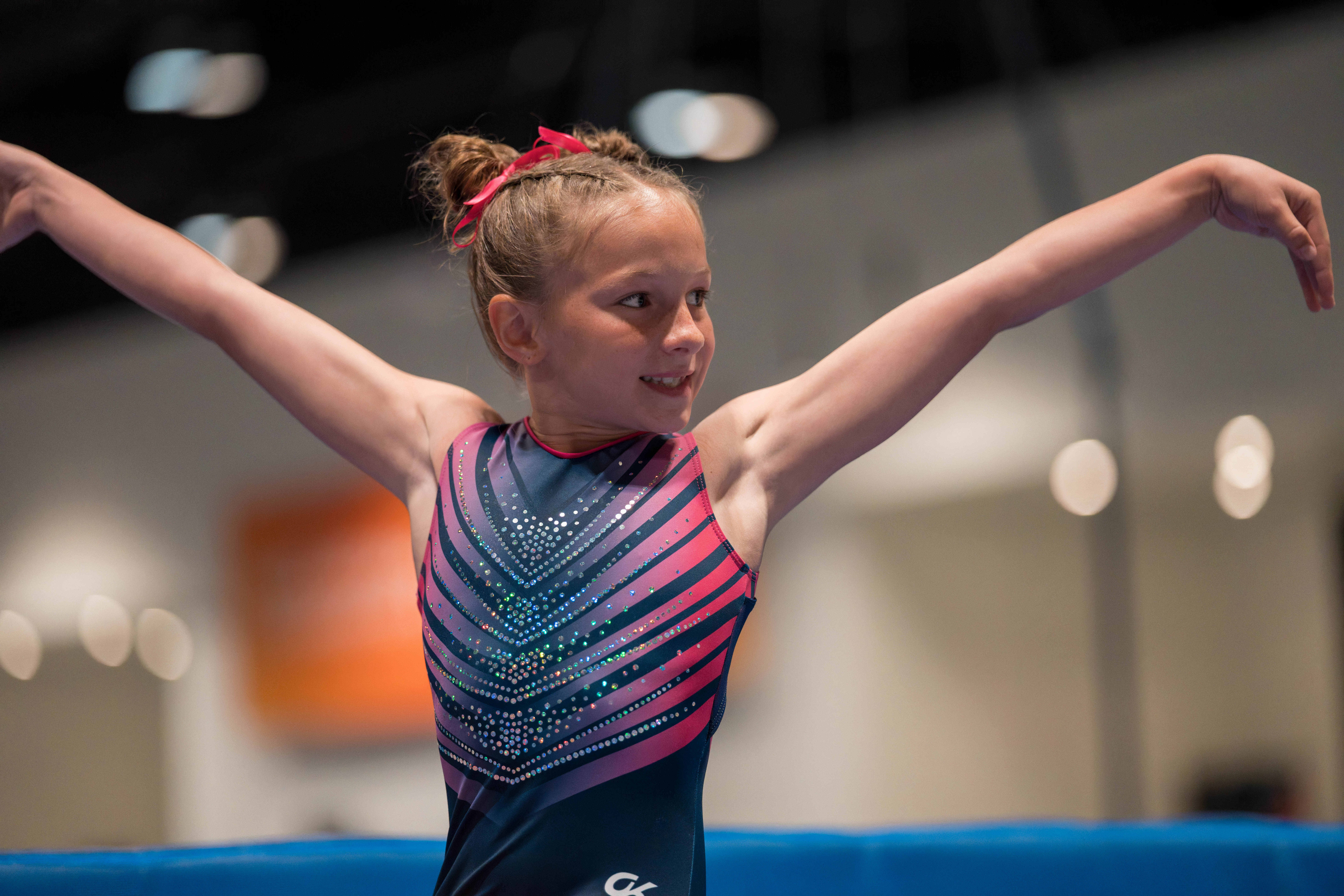 The YMCA National Gymnastics Championship 2025 held at The Resch Center in Green Bay, Wisconsin, USA on June 27th, 2025. Photography by Ross Harried for Second Crop Sports.