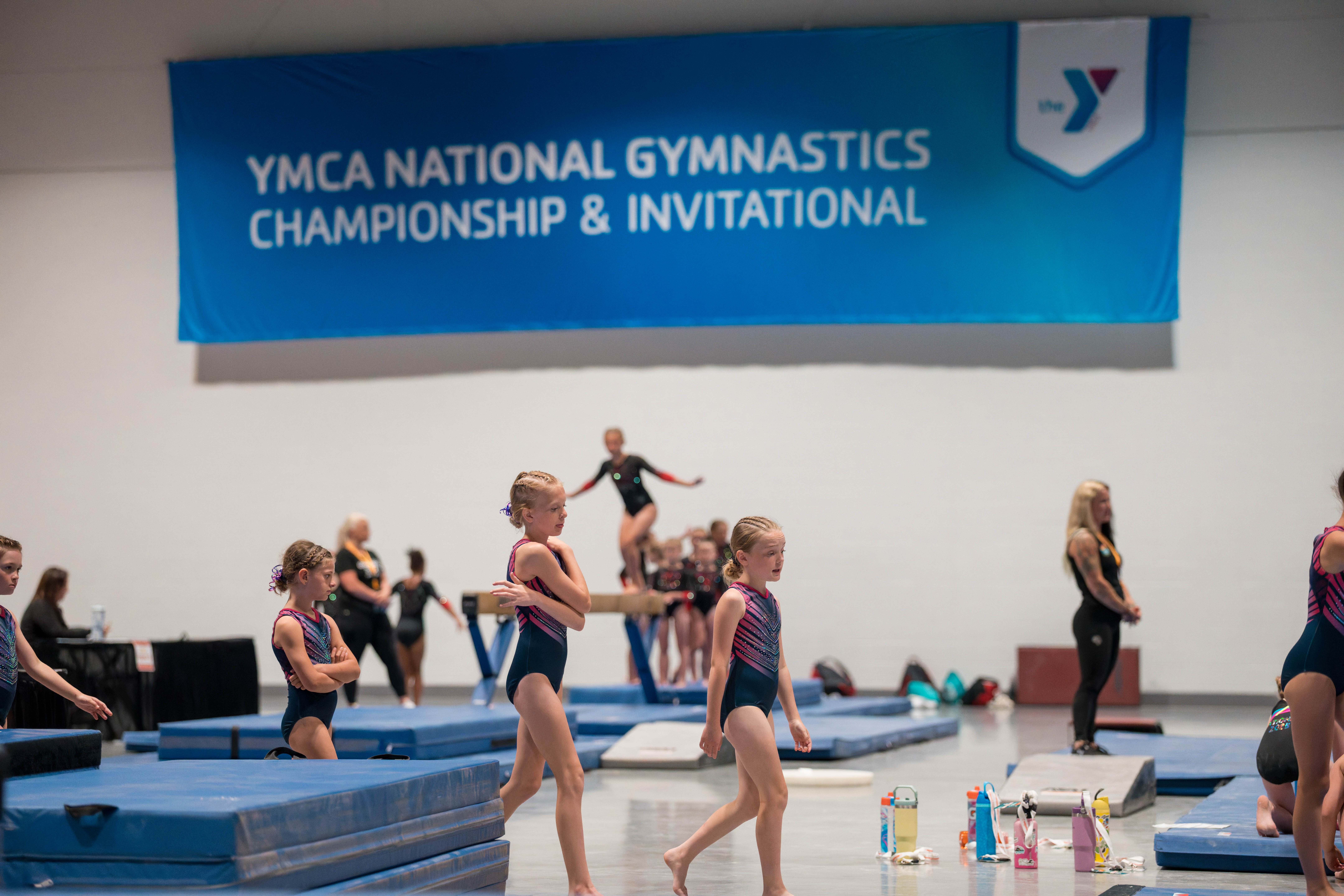 The YMCA National Gymnastics Championship 2025 held at The Resch Center in Green Bay, Wisconsin, USA on June 27th, 2025. Photography by Ross Harried for Second Crop Sports.