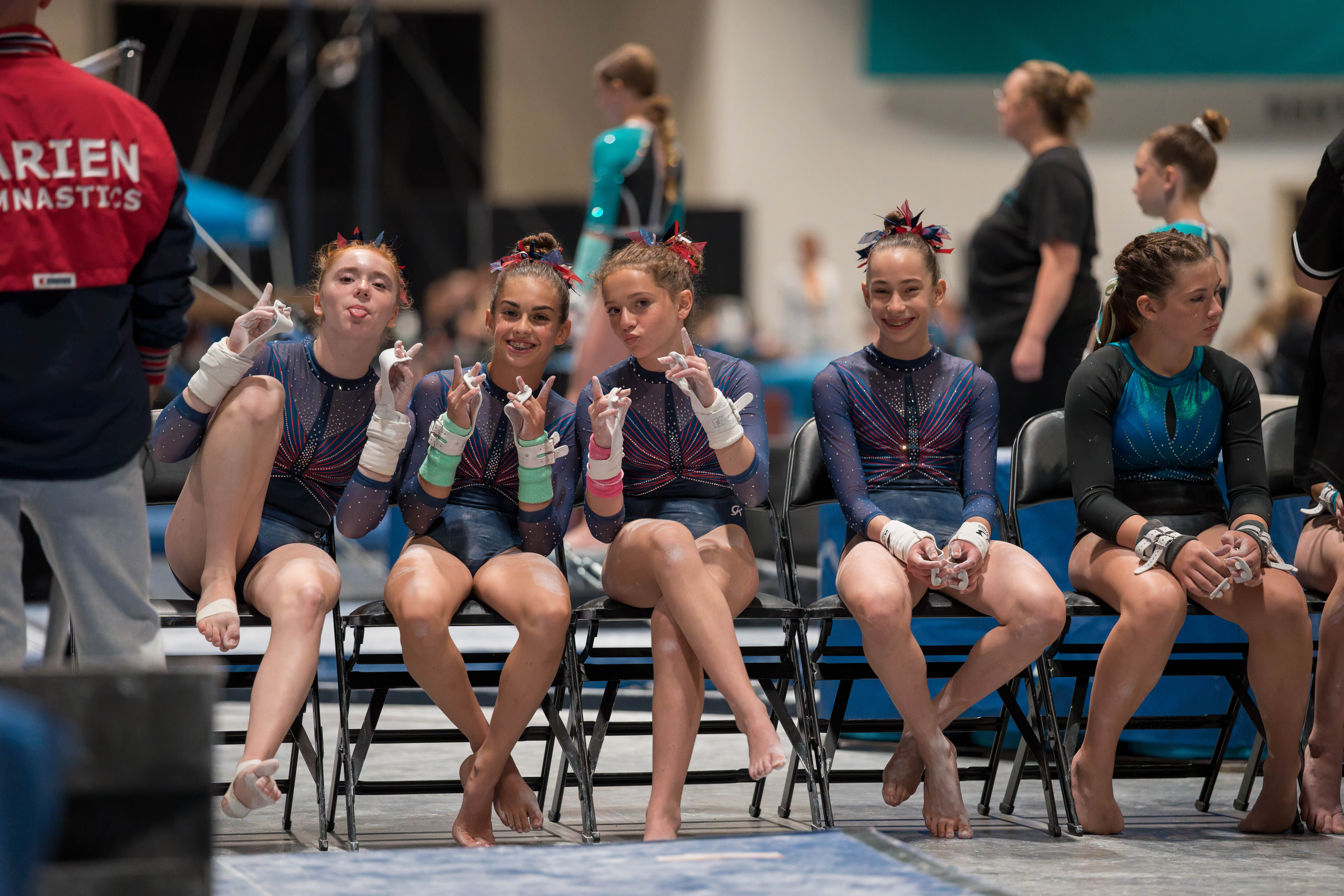 The YMCA National Gymnastics Championship 2025 held at The Resch Center in Green Bay, Wisconsin, USA on June 27th, 2025. Photography by Ross Harried for Second Crop Sports.