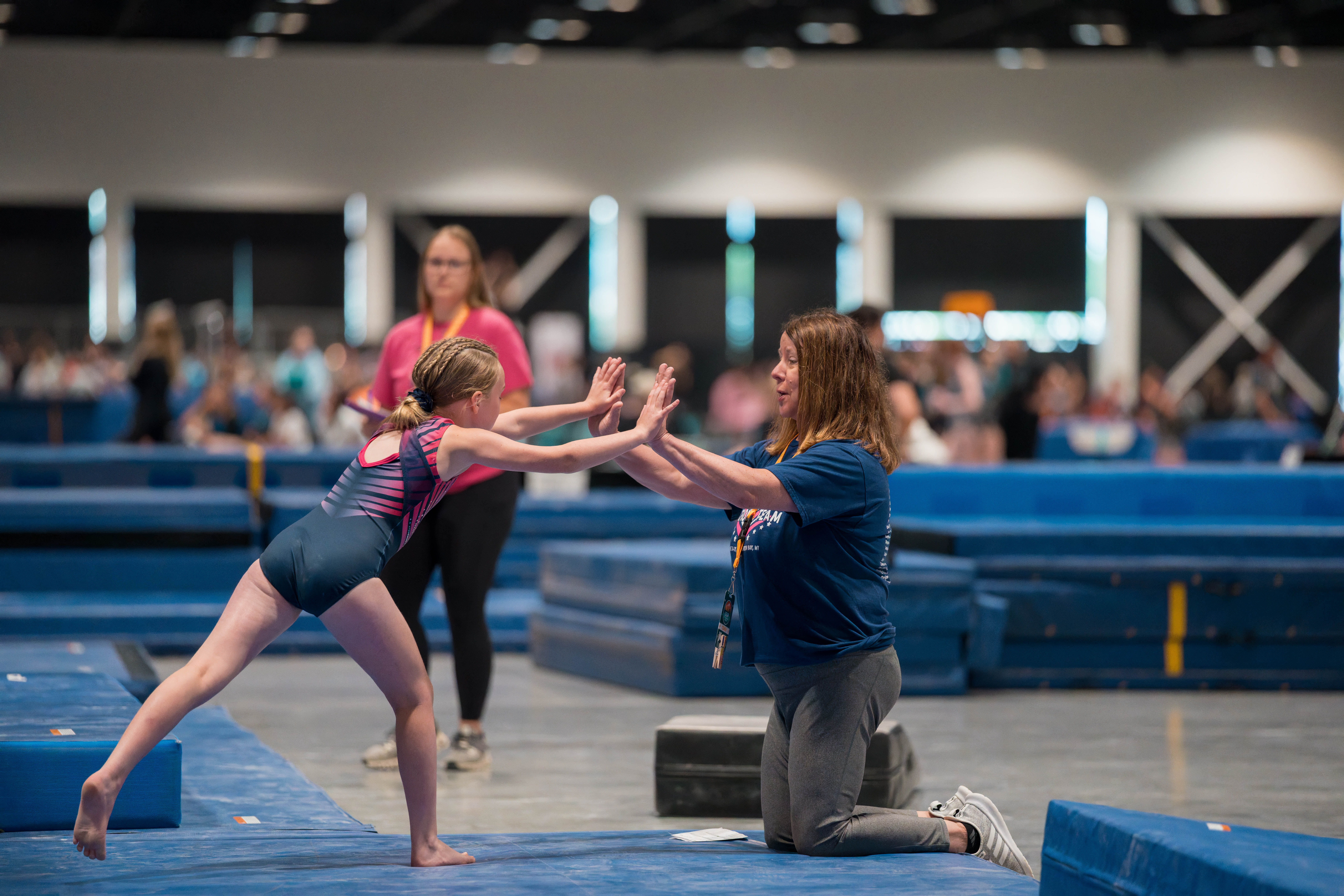 The YMCA National Gymnastics Championship 2025 held at The Resch Center in Green Bay, Wisconsin, USA on June 27th, 2025. Photography by Ross Harried for Second Crop Sports.