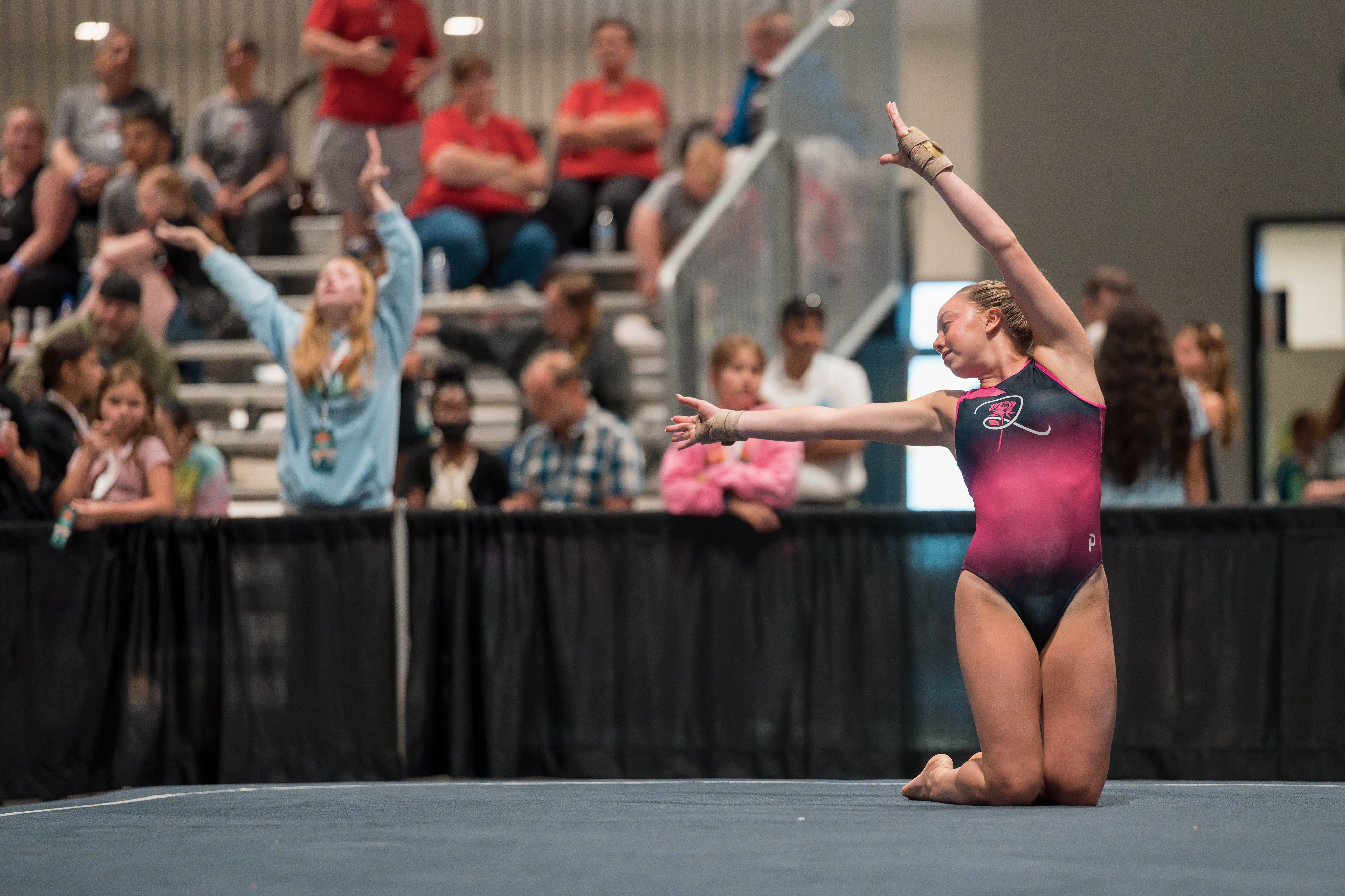 The YMCA National Gymnastics Championship 2025 held at The Resch Center in Green Bay, Wisconsin, USA on June 27th, 2025. Photography by Ross Harried for Second Crop Sports.