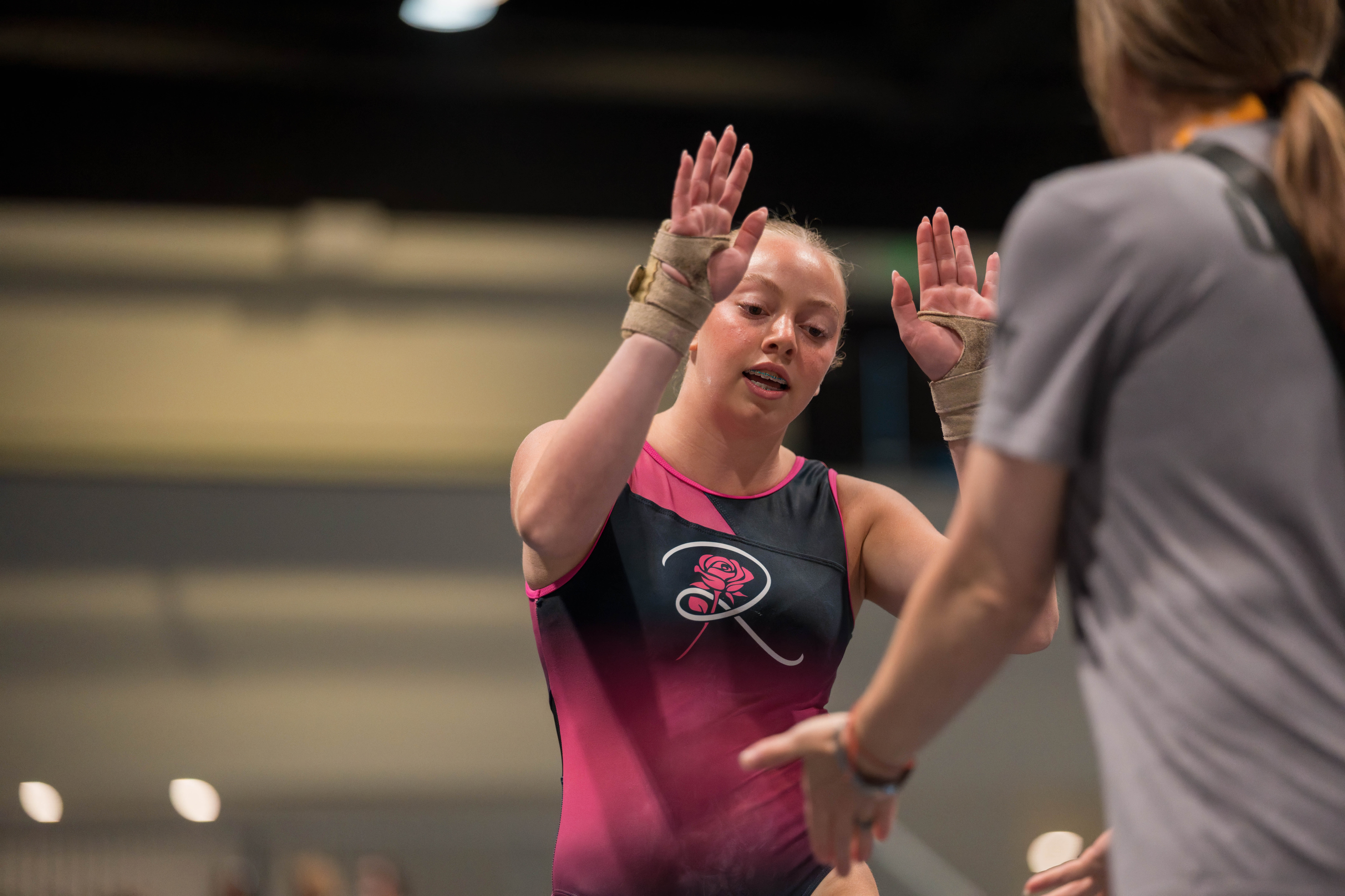 The YMCA National Gymnastics Championship 2025 held at The Resch Center in Green Bay, Wisconsin, USA on June 27th, 2025. Photography by Ross Harried for Second Crop Sports.