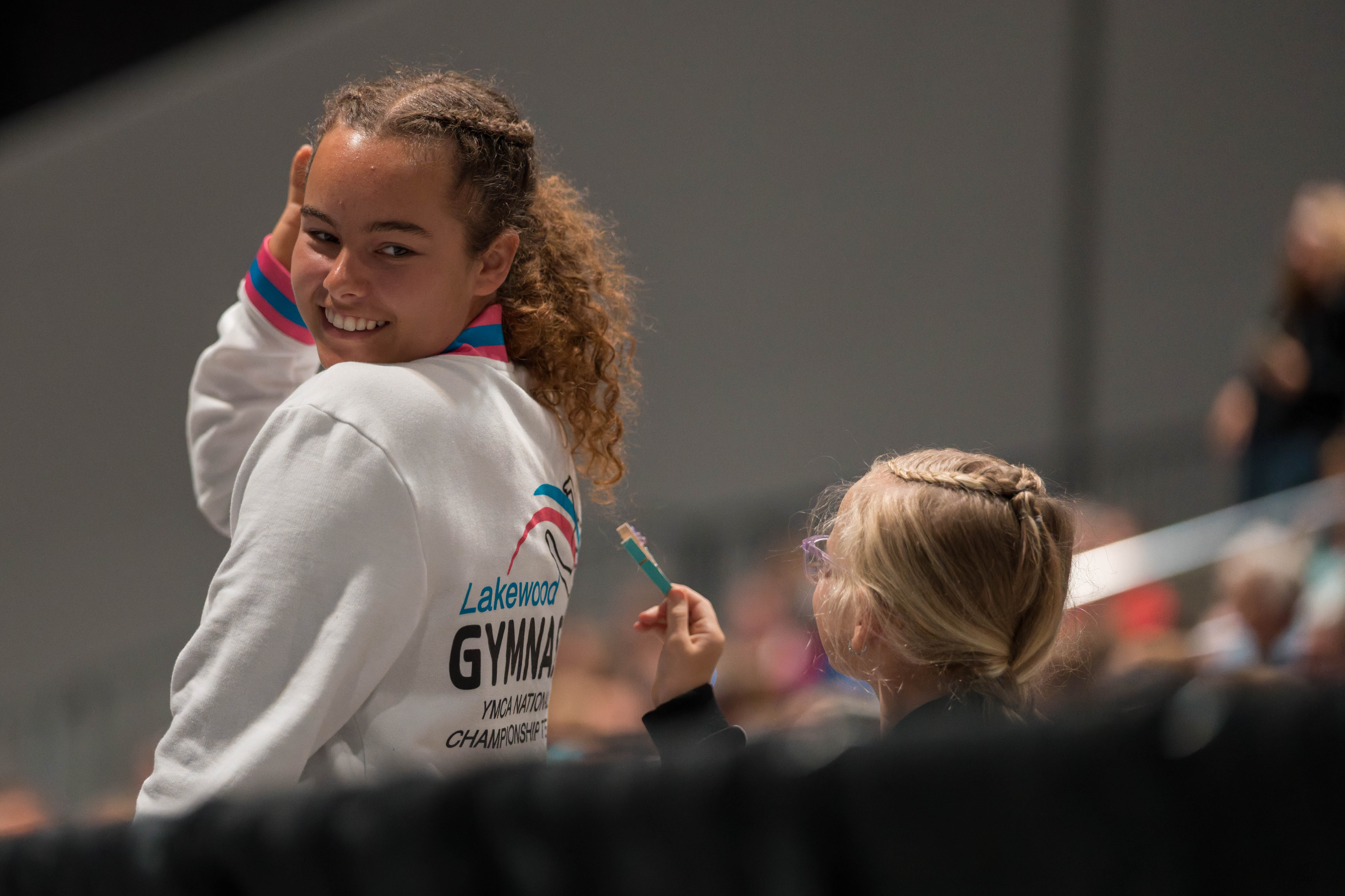 The YMCA National Gymnastics Championship 2025 held at The Resch Center in Green Bay, Wisconsin, USA on June 27th, 2025. Photography by Ross Harried for Second Crop Sports.