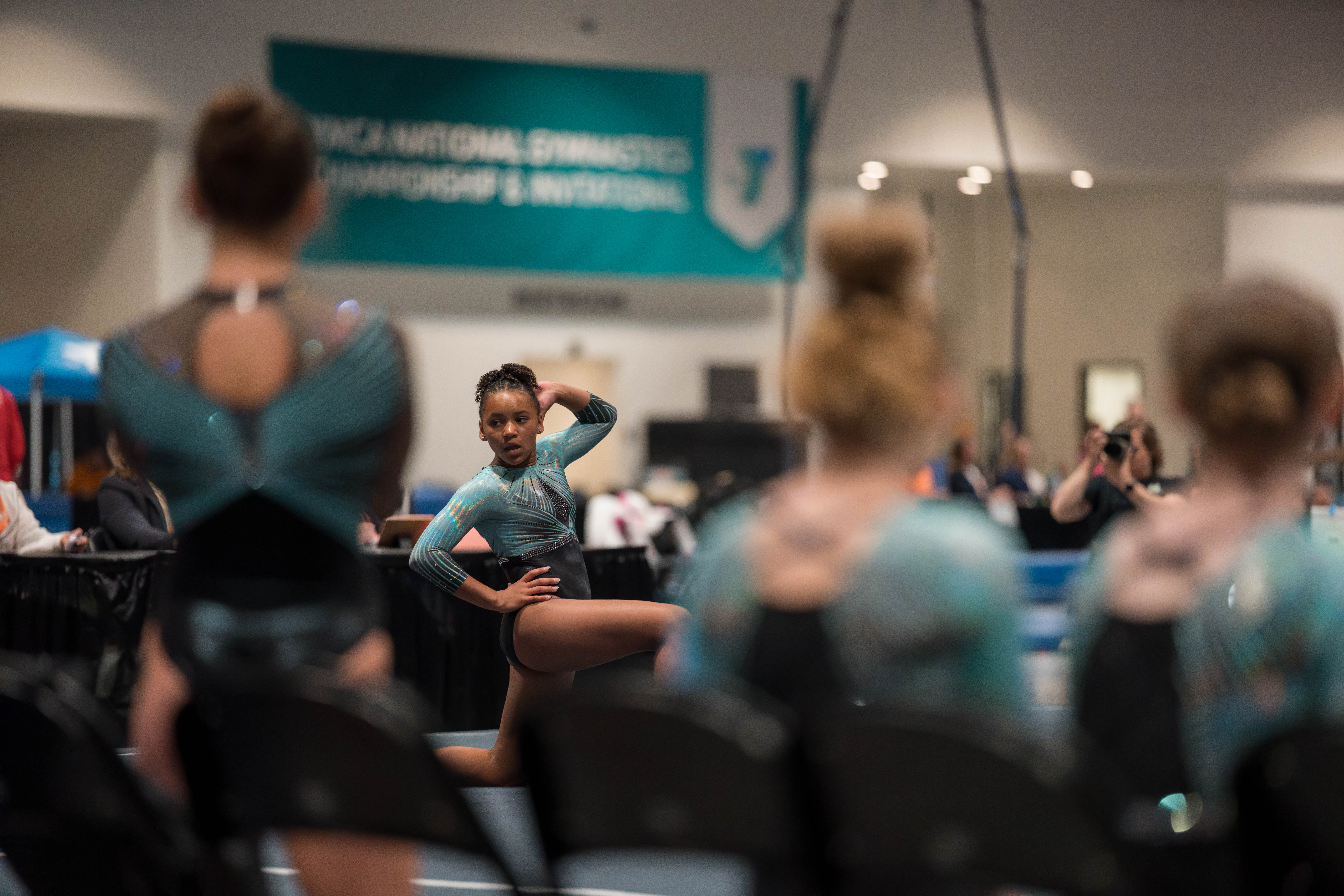 The YMCA National Gymnastics Championship 2025 held at The Resch Center in Green Bay, Wisconsin, USA on June 27th, 2025. Photography by Ross Harried for Second Crop Sports.