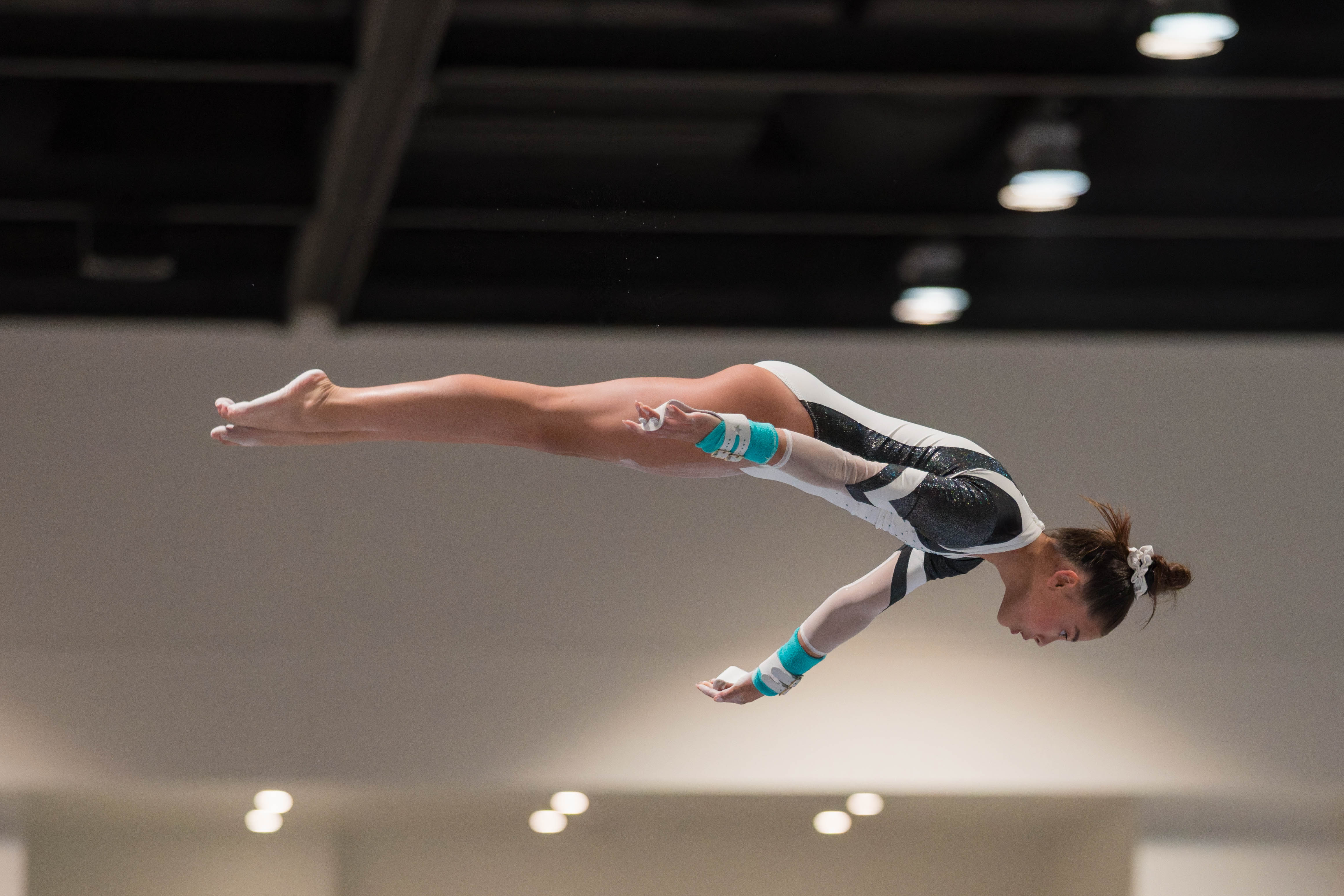 The YMCA National Gymnastics Championship 2025 held at The Resch Center in Green Bay, Wisconsin, USA on June 27th, 2025. Photography by Ross Harried for Second Crop Sports.