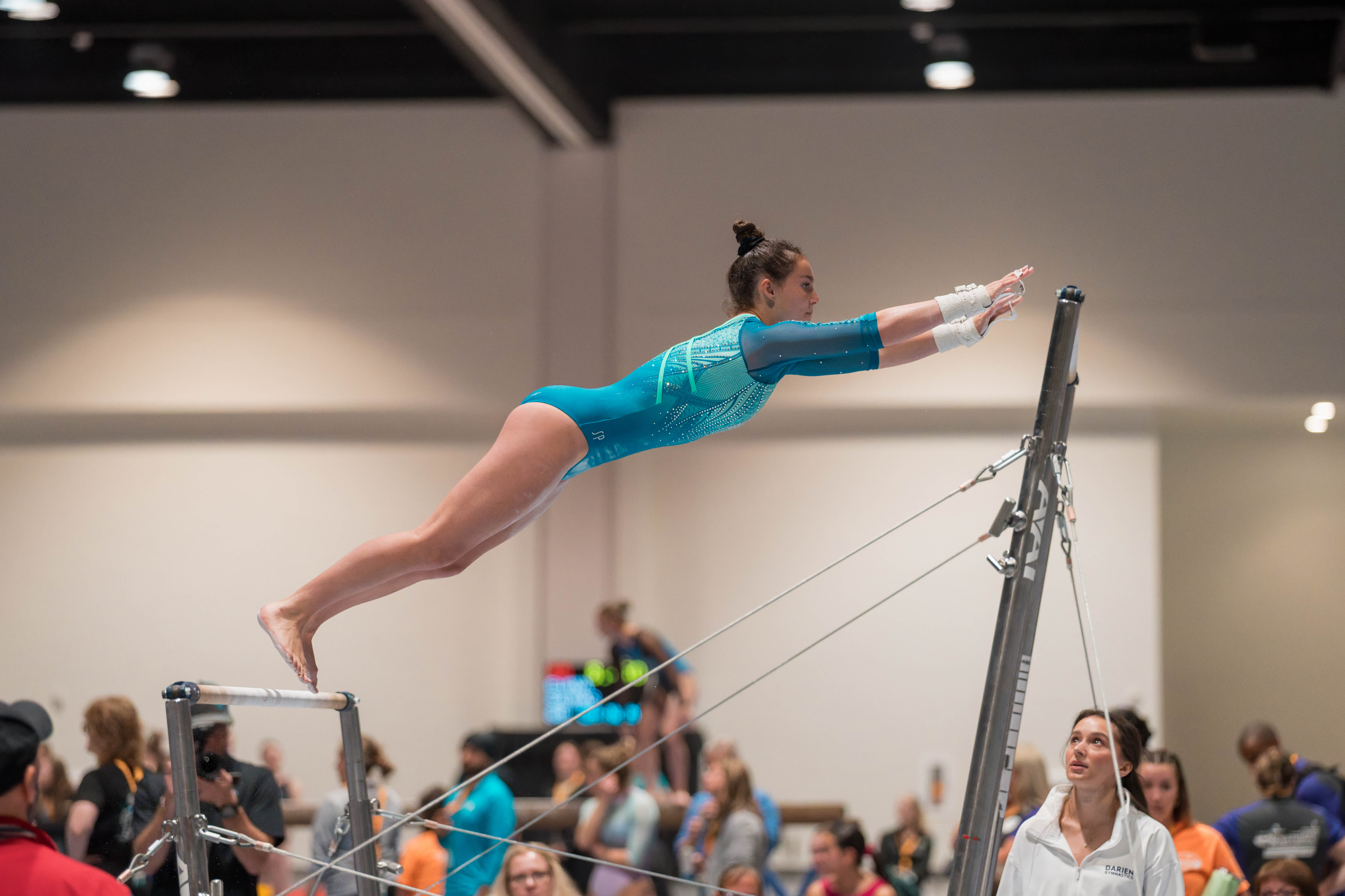 The YMCA National Gymnastics Championship 2025 held at The Resch Center in Green Bay, Wisconsin, USA on June 27th, 2025. Photography by Ross Harried for Second Crop Sports.