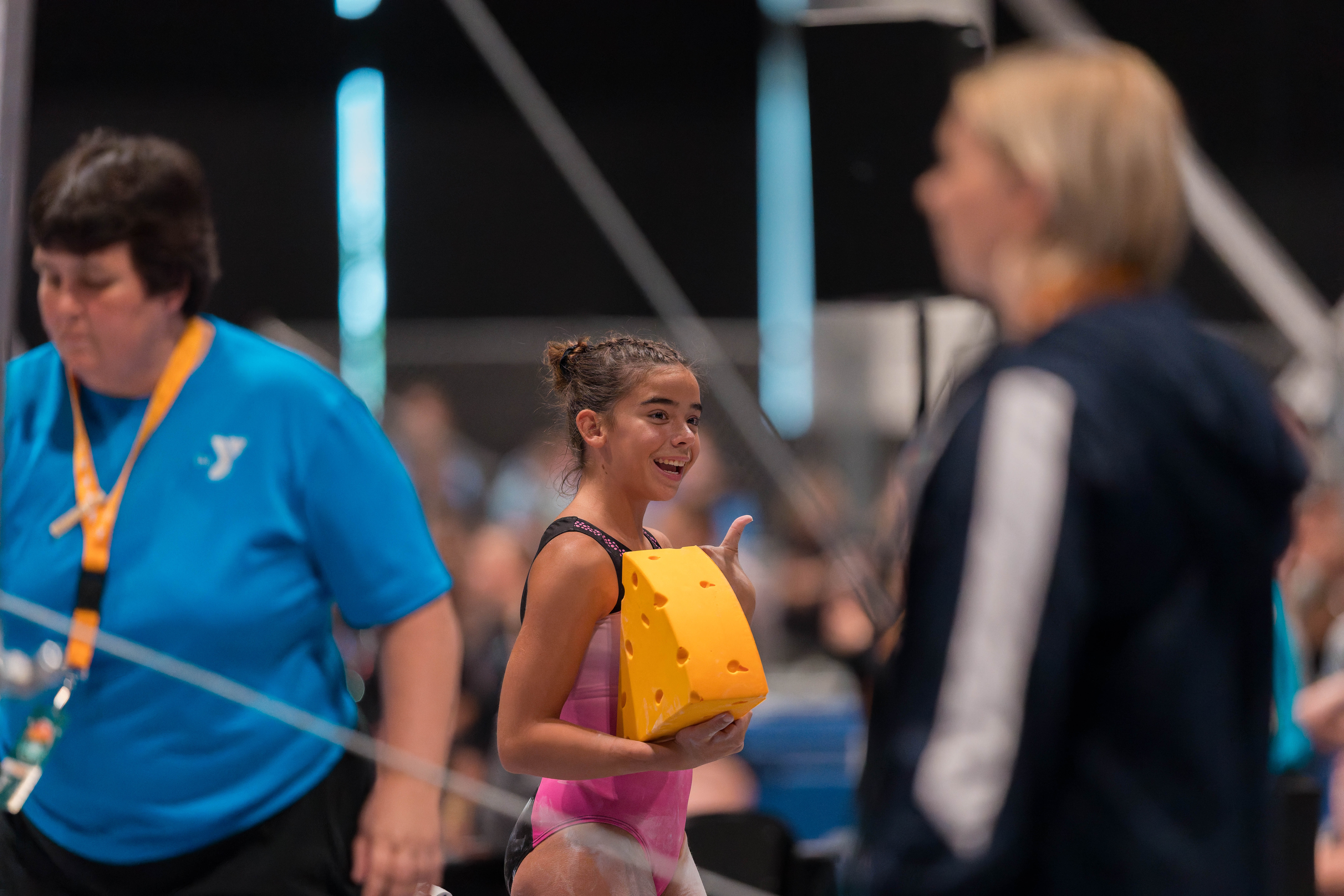 The YMCA National Gymnastics Championship 2025 held at The Resch Center in Green Bay, Wisconsin, USA on June 27th, 2025. Photography by Ross Harried for Second Crop Sports.