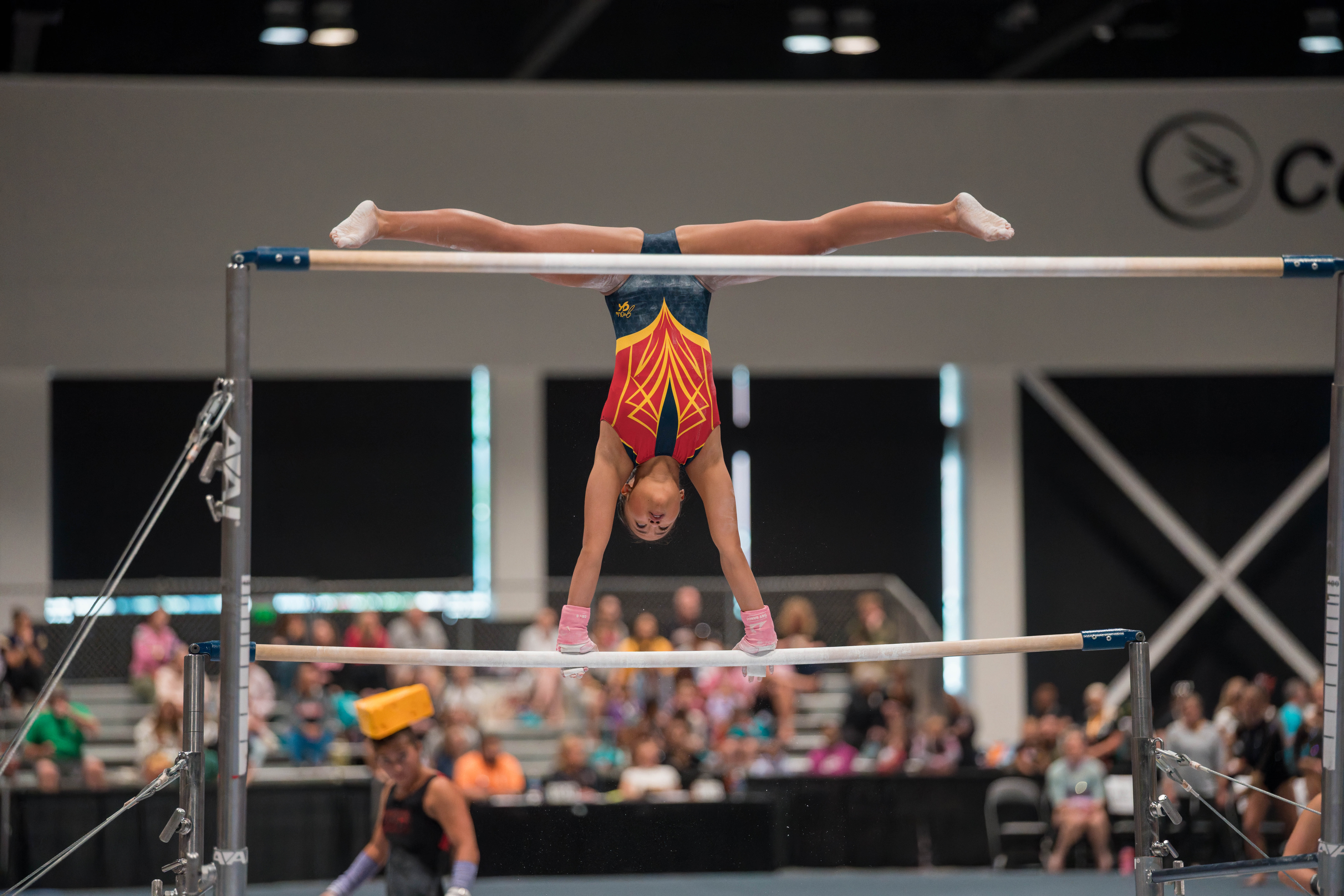 The YMCA National Gymnastics Championship 2025 held at The Resch Center in Green Bay, Wisconsin, USA on June 27th, 2025. Photography by Ross Harried for Second Crop Sports.