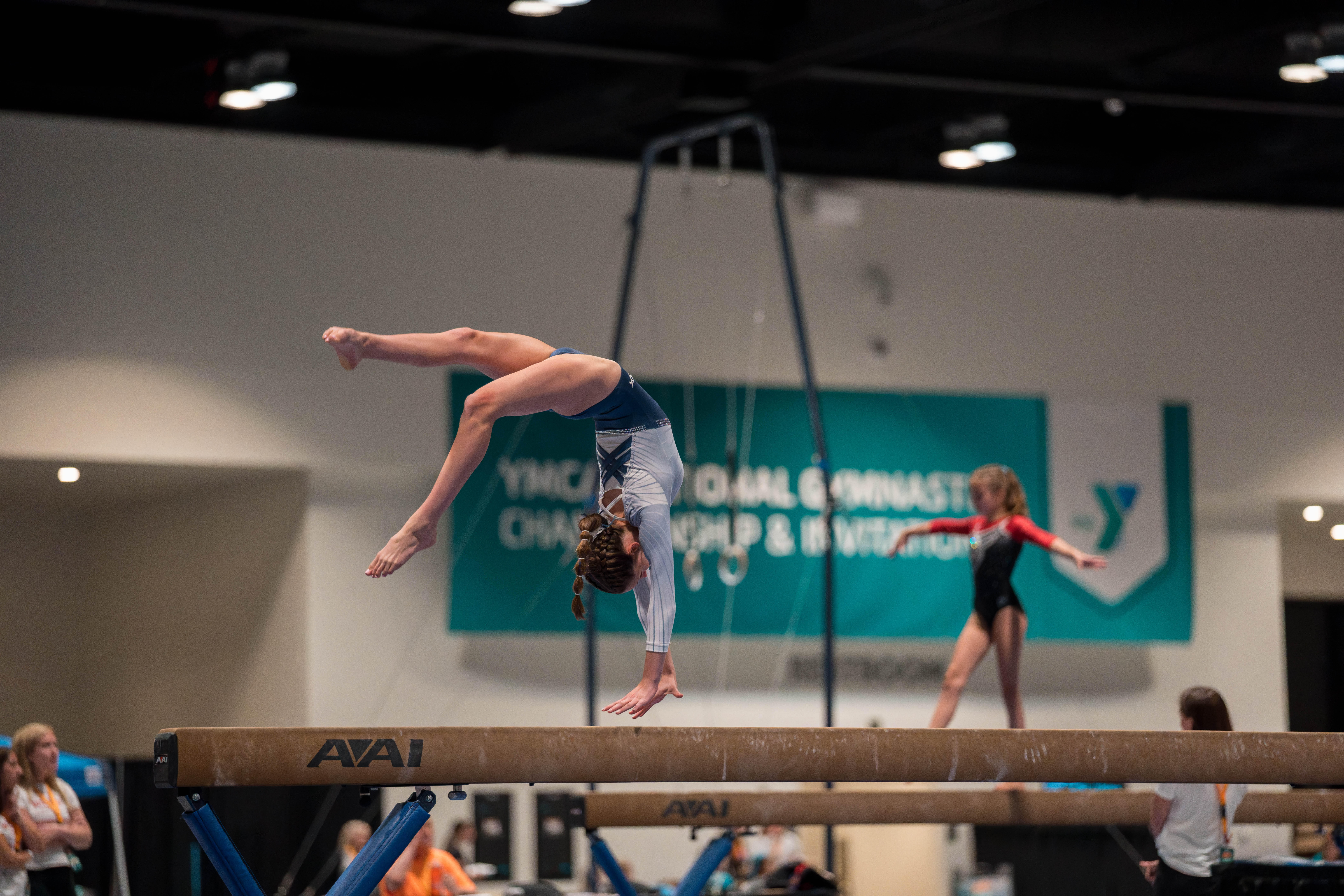 The YMCA National Gymnastics Championship 2025 held at The Resch Center in Green Bay, Wisconsin, USA on June 27th, 2025. Photography by Ross Harried for Second Crop Sports.