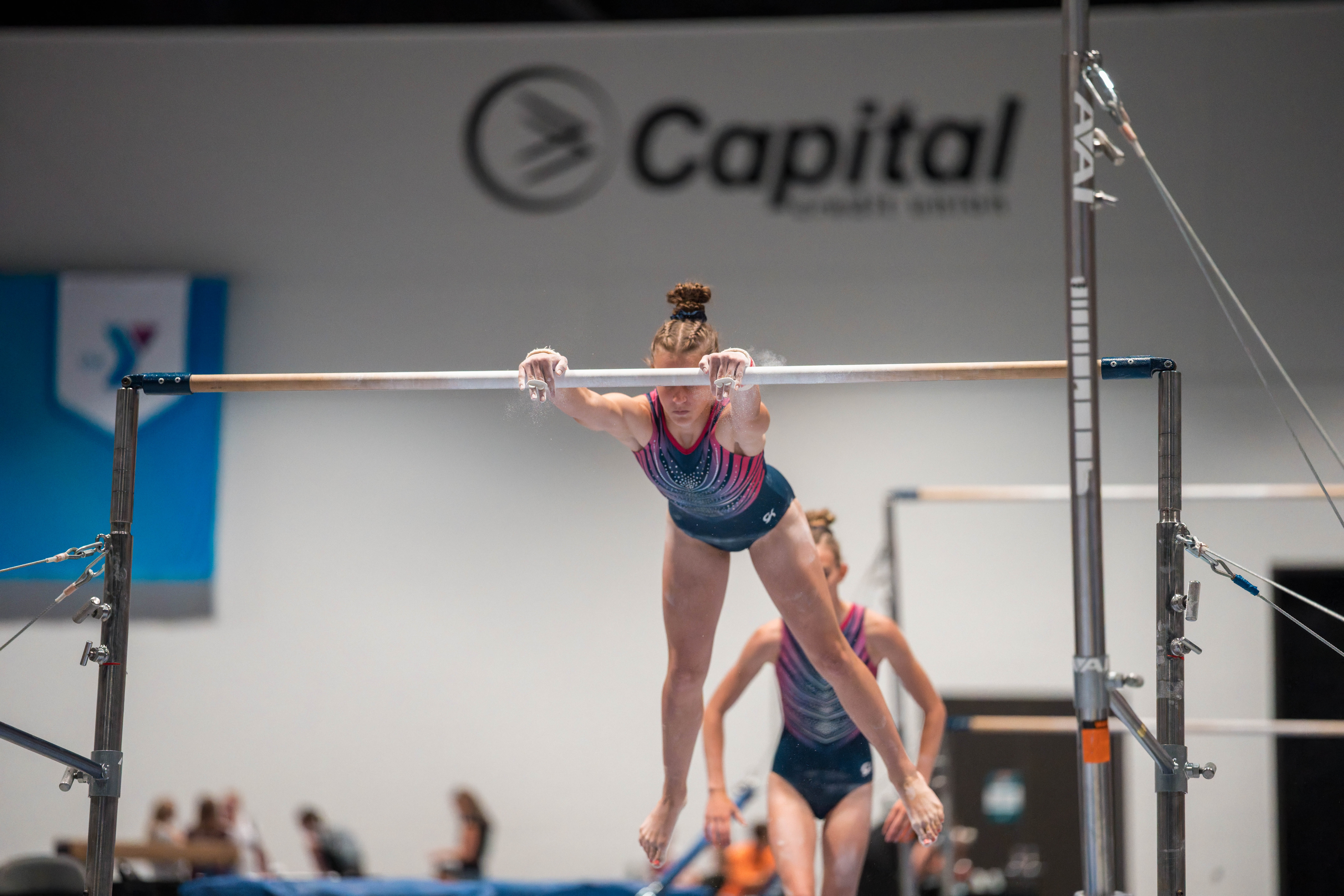 The YMCA National Gymnastics Championship 2025 held at The Resch Center in Green Bay, Wisconsin, USA on June 27th, 2025. Photography by Ross Harried for Second Crop Sports.