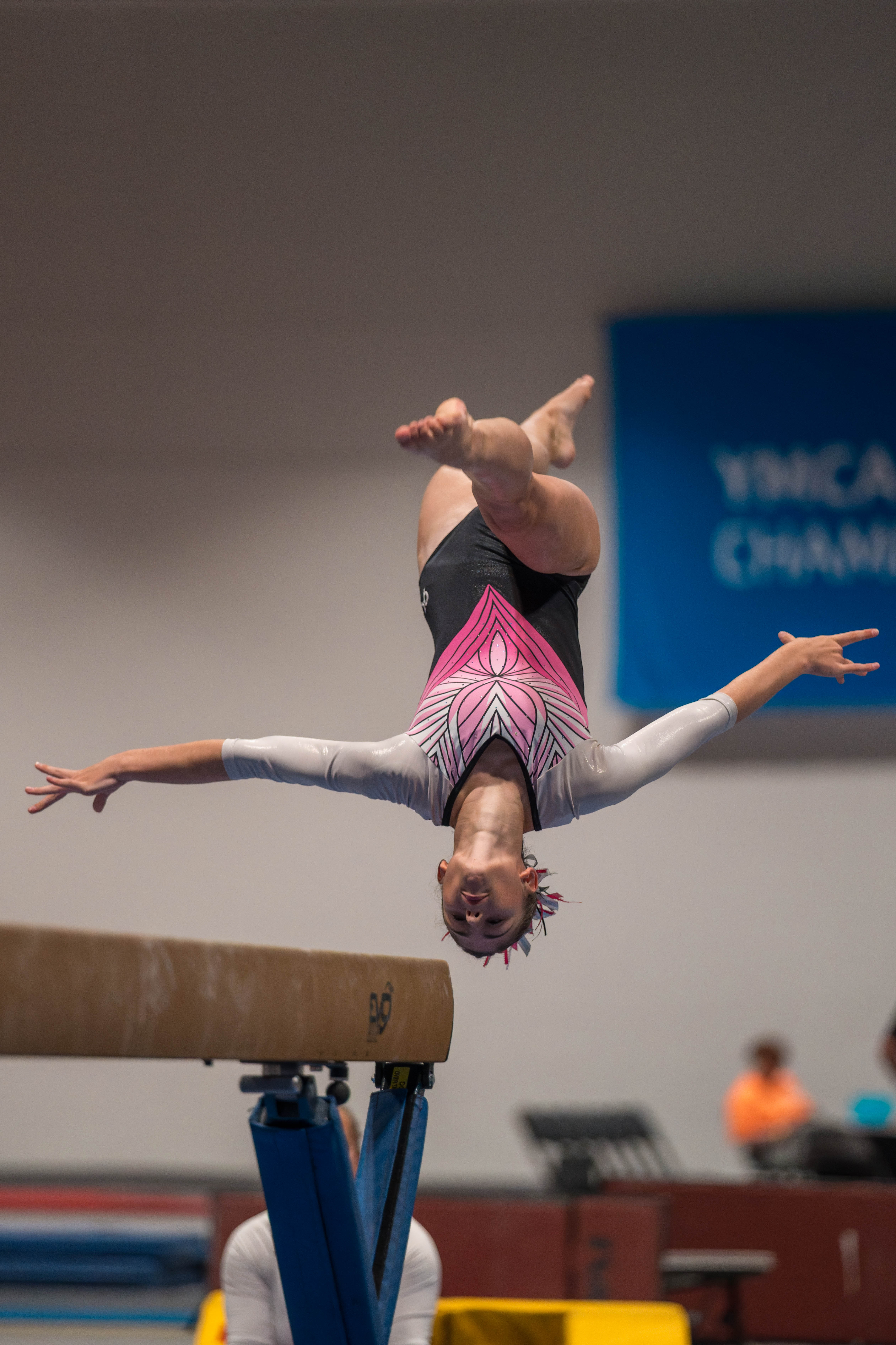The YMCA National Gymnastics Championship 2025 held at The Resch Center in Green Bay, Wisconsin, USA on June 27th, 2025. Photography by Ross Harried for Second Crop Sports.