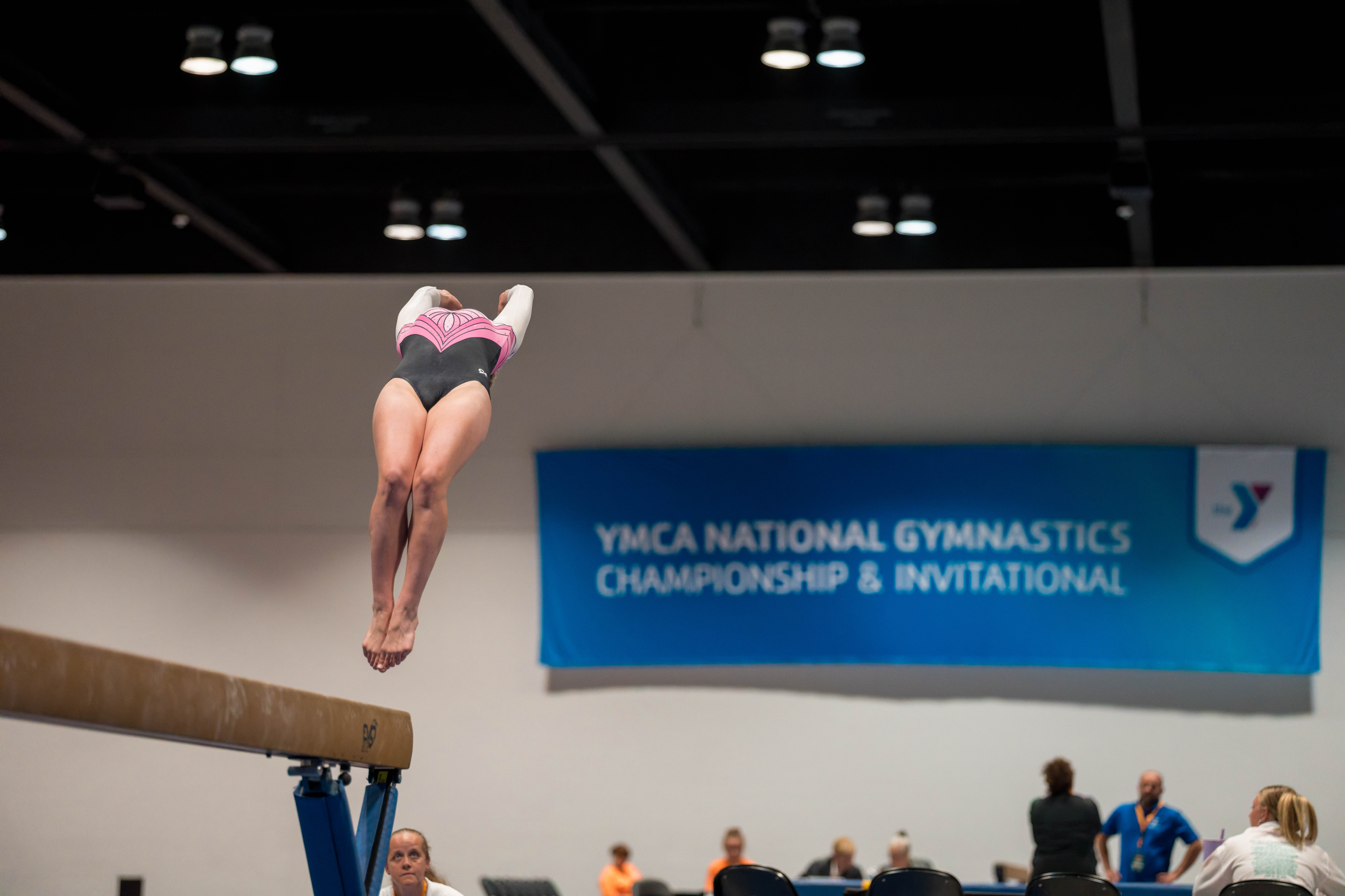 The YMCA National Gymnastics Championship 2025 held at The Resch Center in Green Bay, Wisconsin, USA on June 27th, 2025. Photography by Ross Harried for Second Crop Sports.