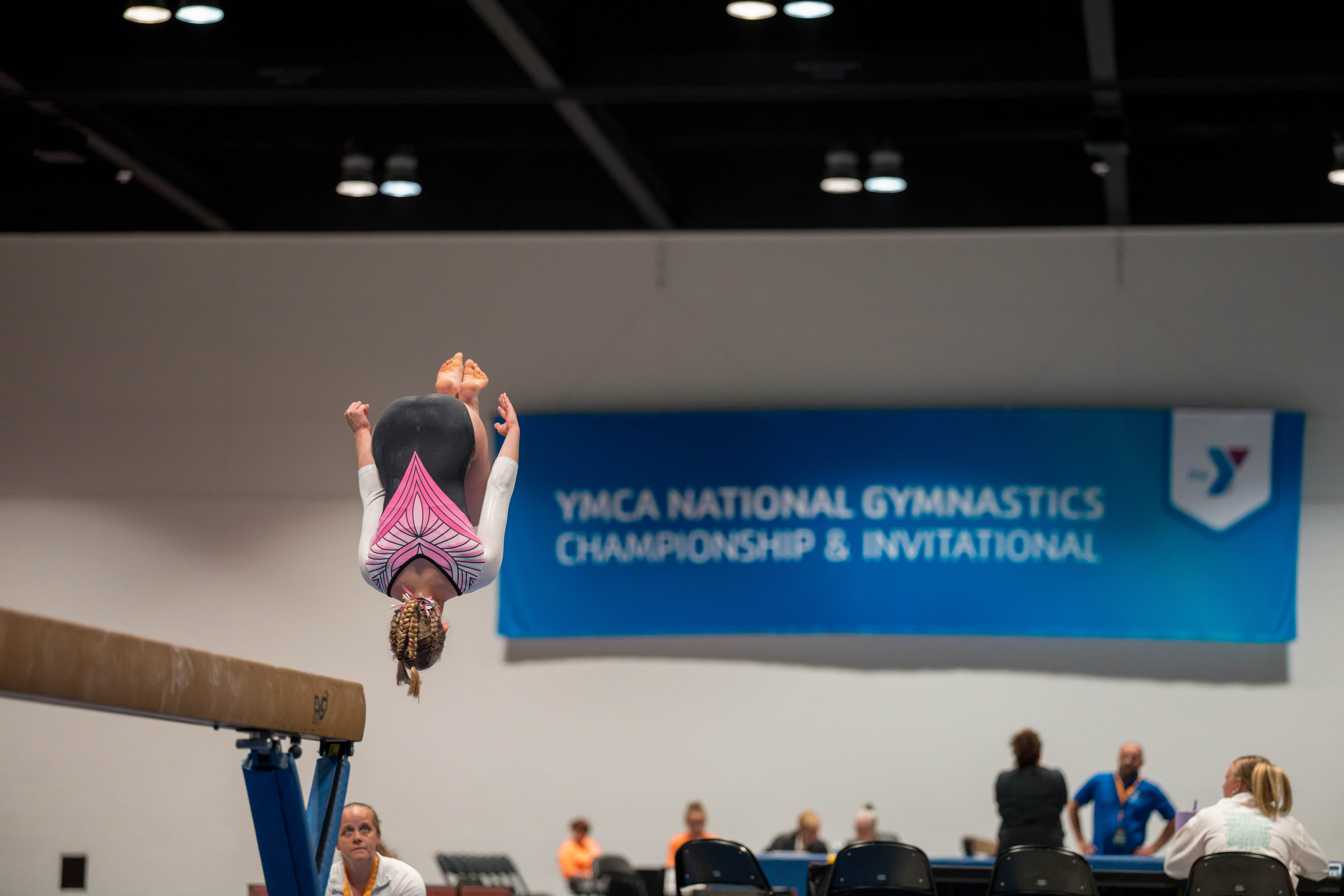 The YMCA National Gymnastics Championship 2025 held at The Resch Center in Green Bay, Wisconsin, USA on June 27th, 2025. Photography by Ross Harried for Second Crop Sports.