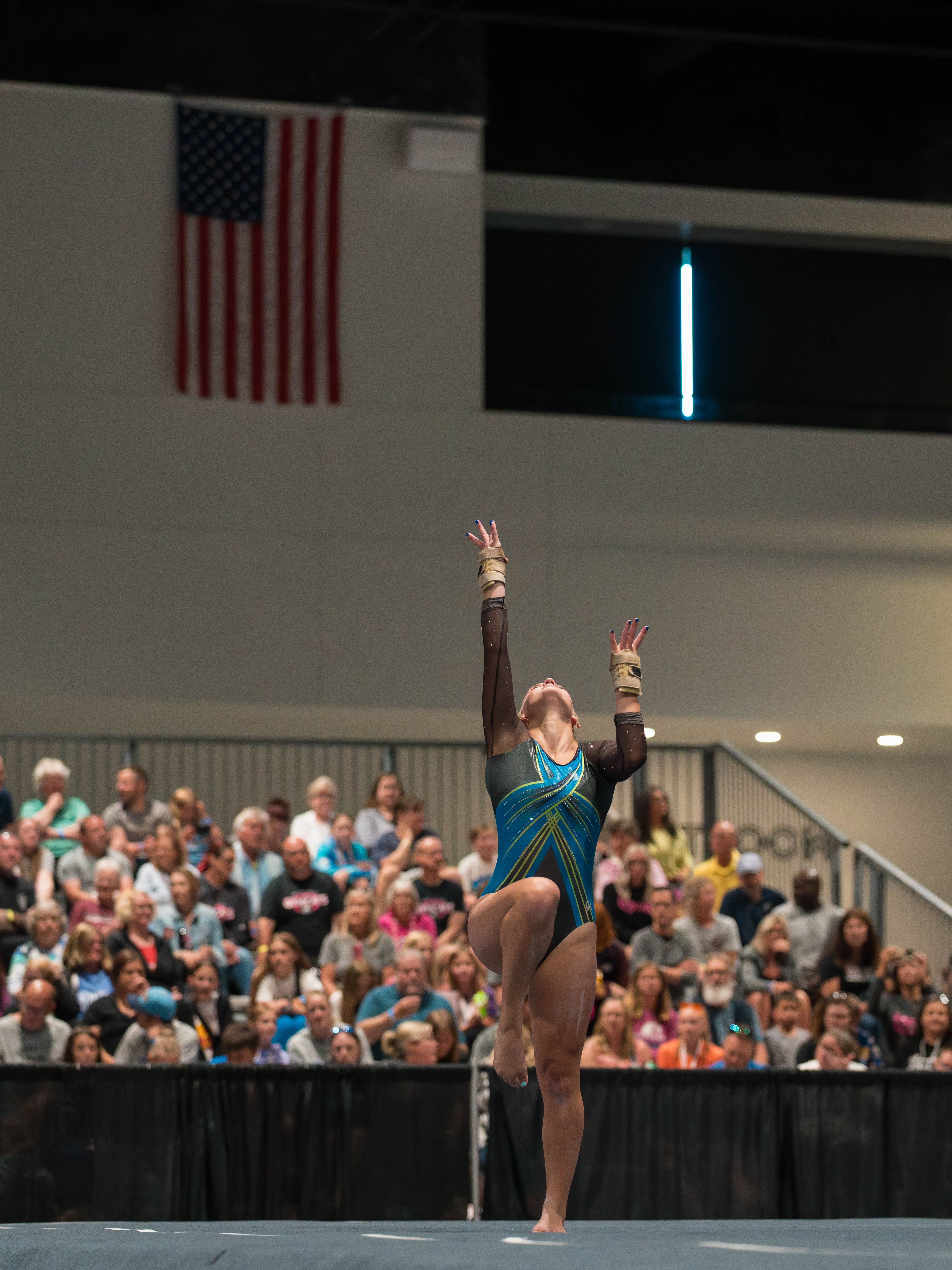 The YMCA National Gymnastics Championship 2025 held at The Resch Center in Green Bay, Wisconsin, USA on June 27th, 2025. Photography by Ross Harried for Second Crop Sports.