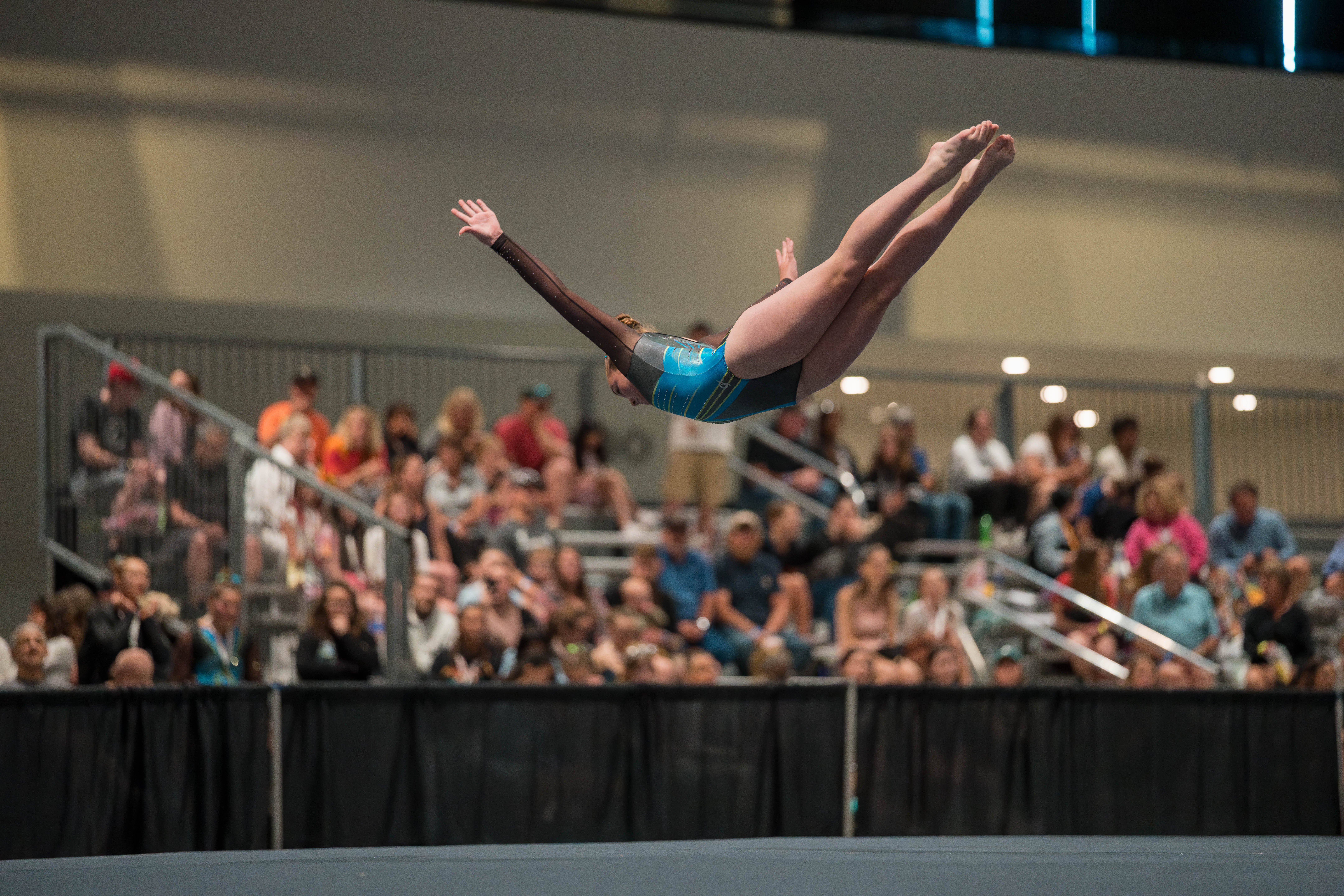 The YMCA National Gymnastics Championship 2025 held at The Resch Center in Green Bay, Wisconsin, USA on June 27th, 2025. Photography by Ross Harried for Second Crop Sports.