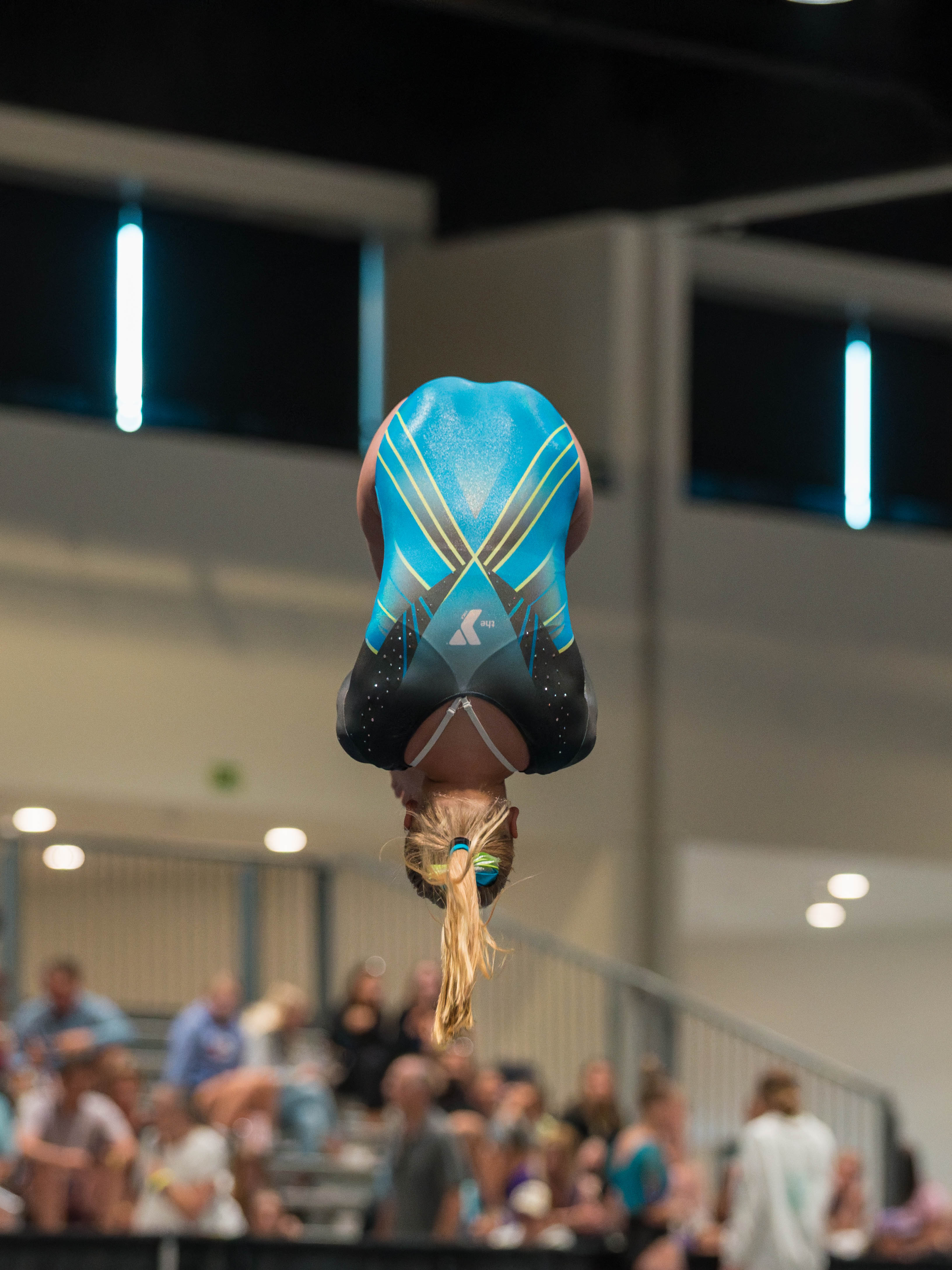 The YMCA National Gymnastics Championship 2025 held at The Resch Center in Green Bay, Wisconsin, USA on June 27th, 2025. Photography by Ross Harried for Second Crop Sports.