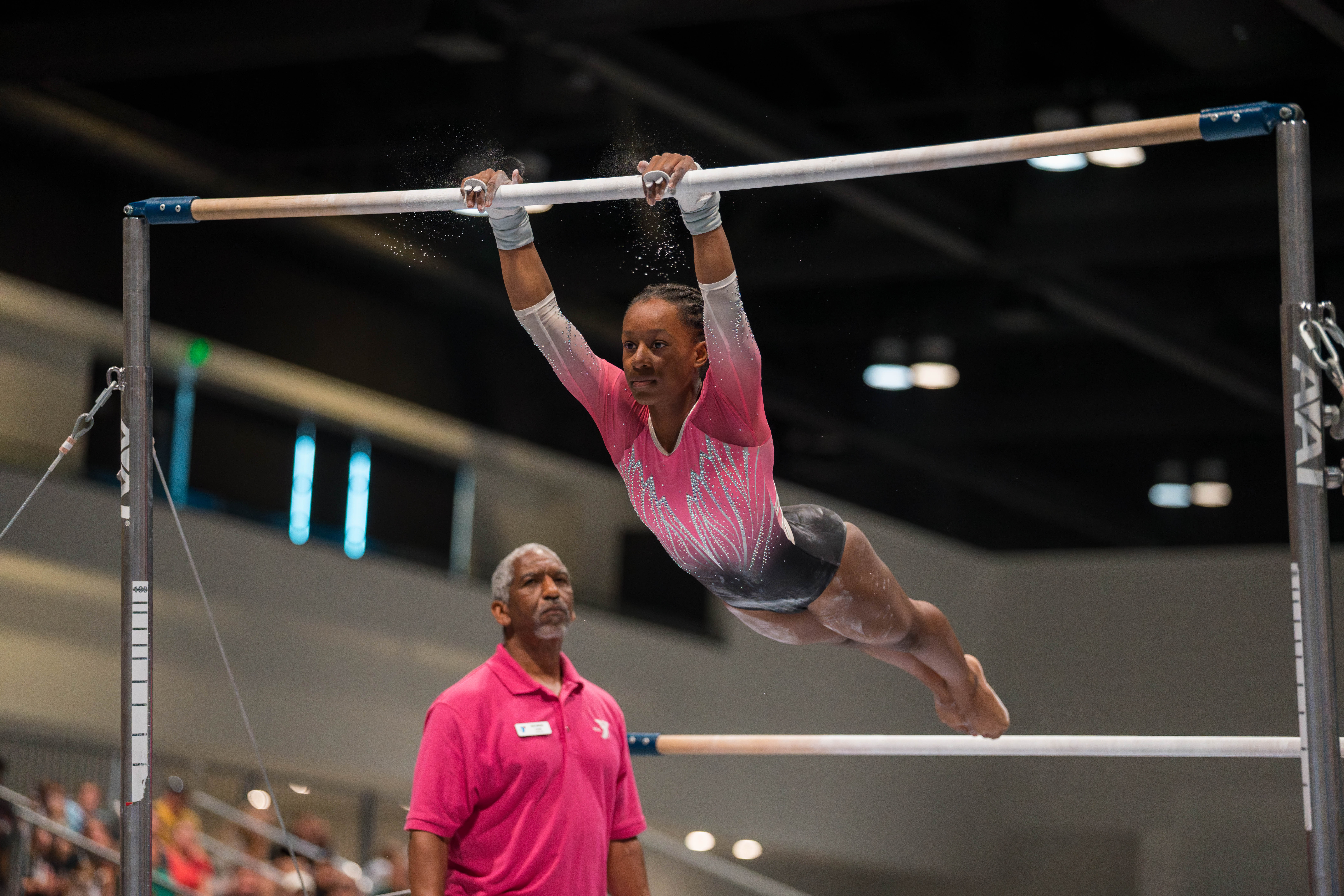 The YMCA National Gymnastics Championship 2025 held at The Resch Center in Green Bay, Wisconsin, USA on June 27th, 2025. Photography by Ross Harried for Second Crop Sports.