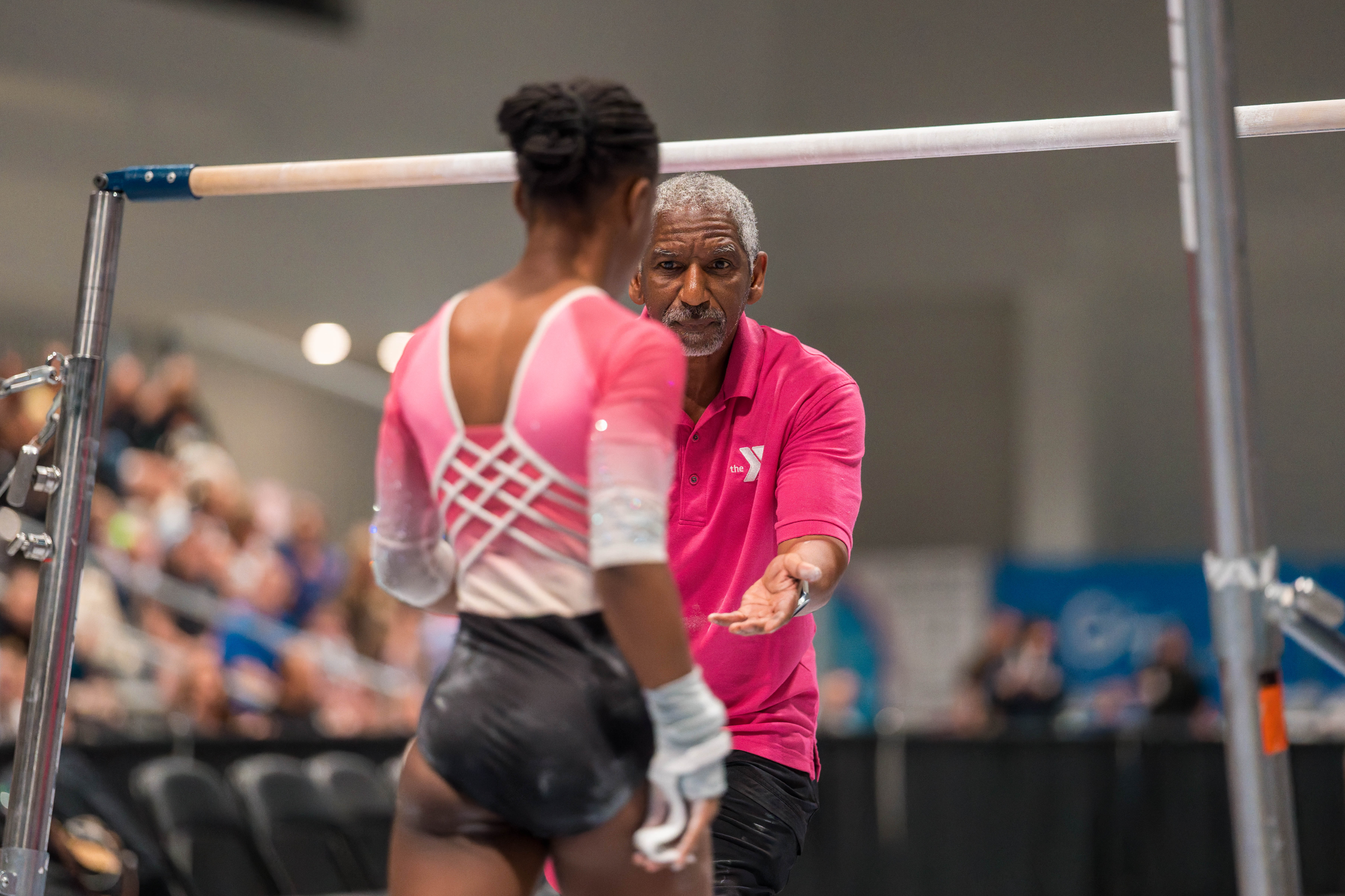 The YMCA National Gymnastics Championship 2025 held at The Resch Center in Green Bay, Wisconsin, USA on June 27th, 2025. Photography by Ross Harried for Second Crop Sports.