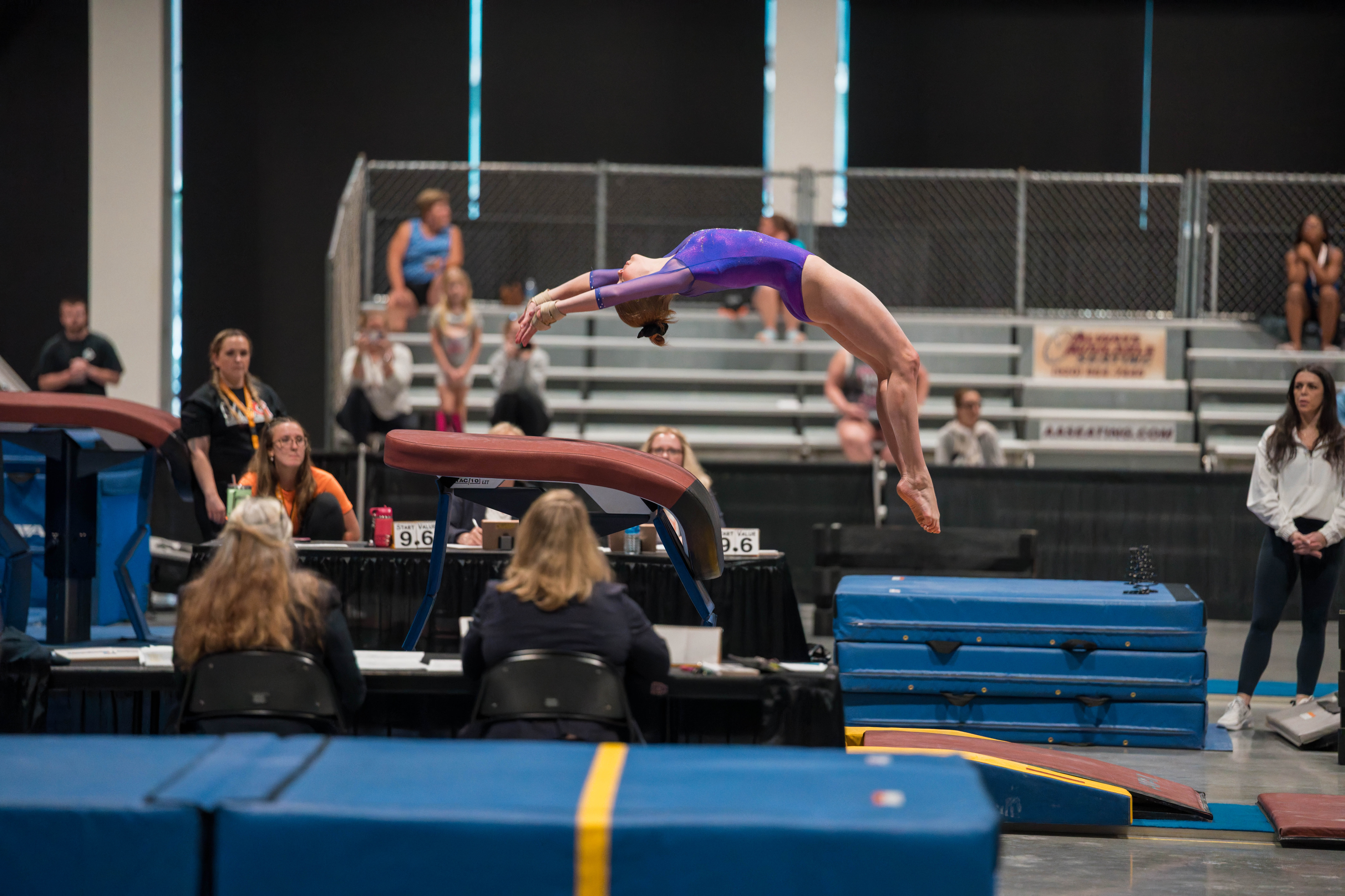 The YMCA National Gymnastics Championship 2025 held at The Resch Center in Green Bay, Wisconsin, USA on June 27th, 2025. Photography by Ross Harried for Second Crop Sports.