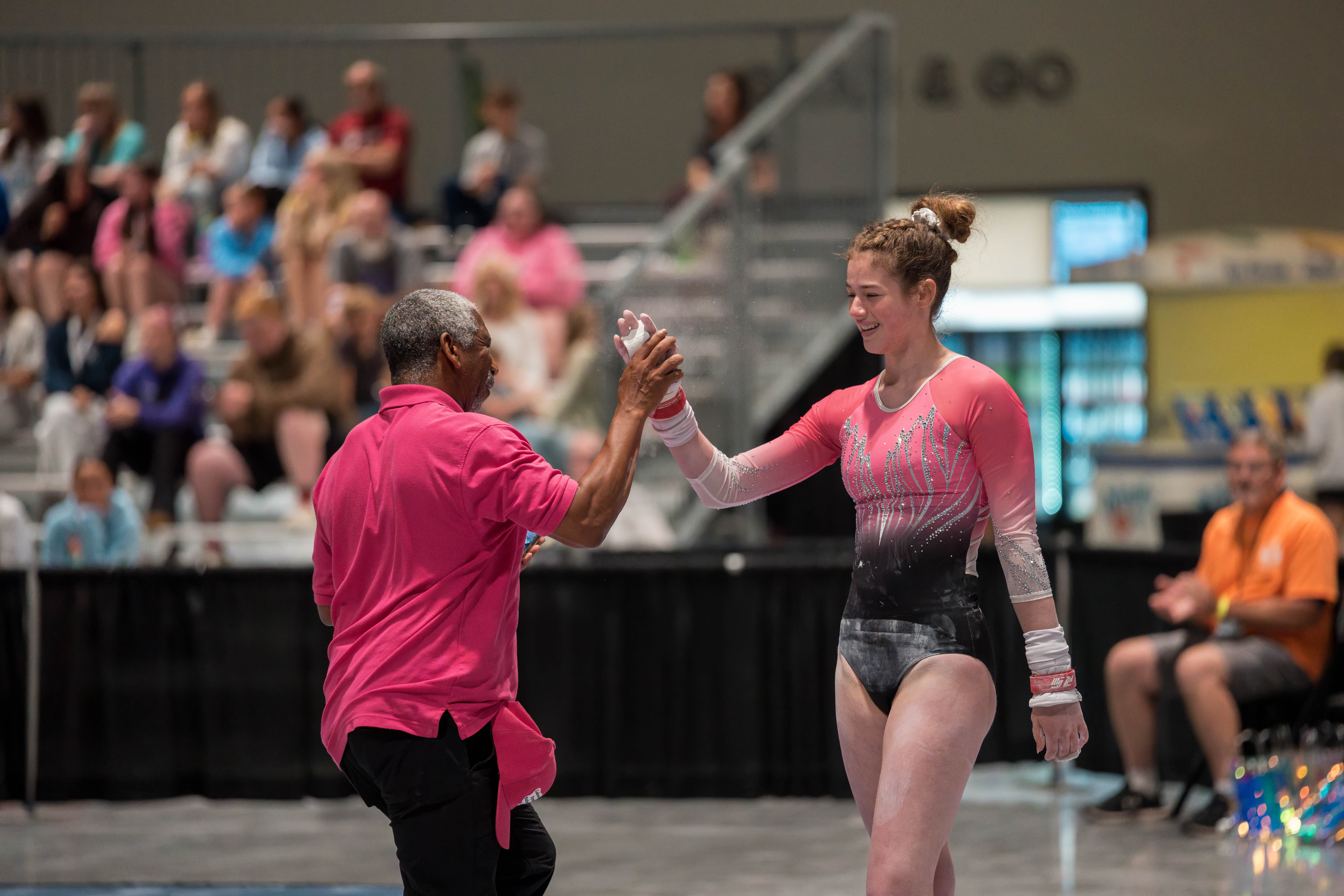 The YMCA National Gymnastics Championship 2025 held at The Resch Center in Green Bay, Wisconsin, USA on June 27th, 2025. Photography by Ross Harried for Second Crop Sports.