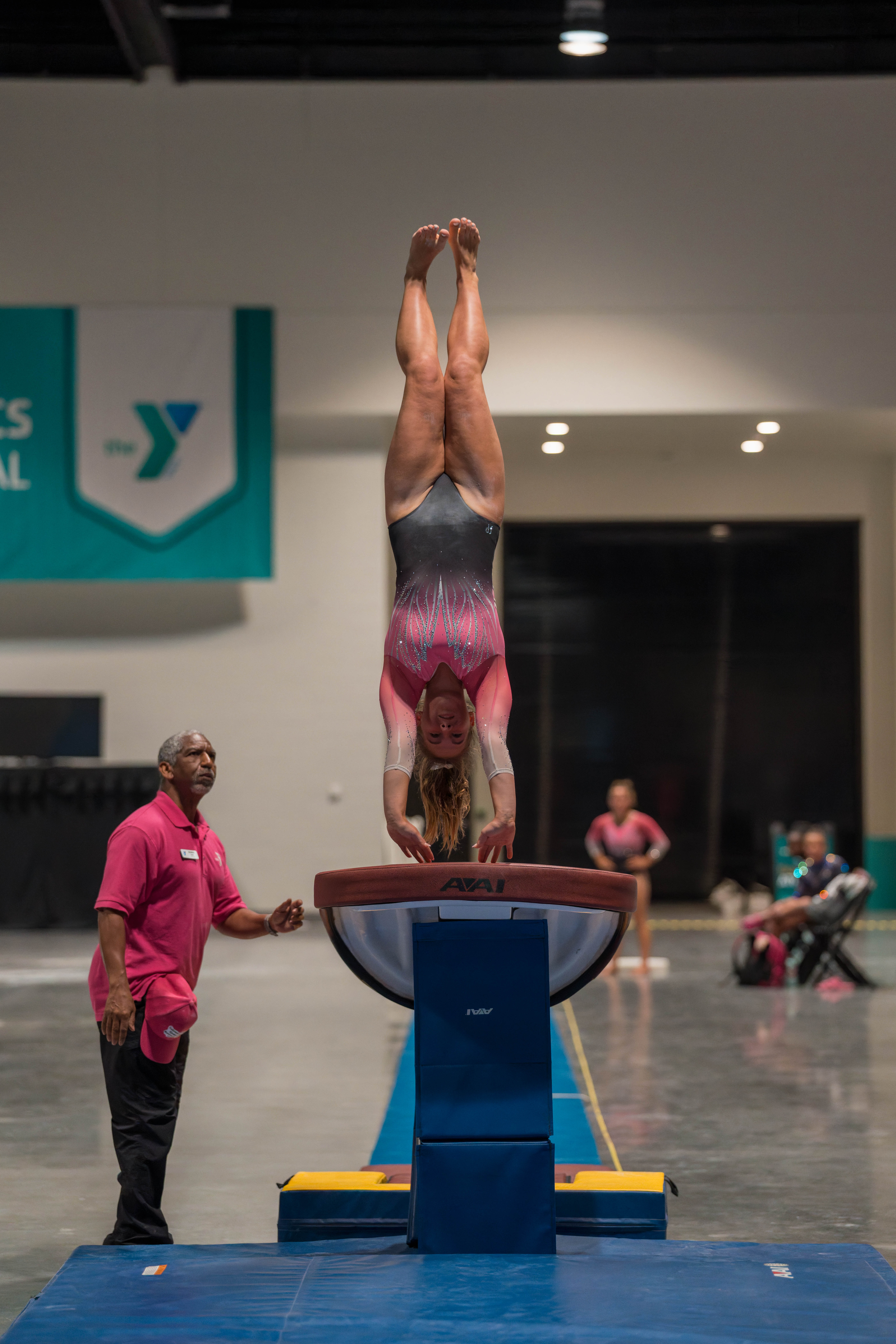 The YMCA National Gymnastics Championship 2025 held at The Resch Center in Green Bay, Wisconsin, USA on June 27th, 2025. Photography by Ross Harried for Second Crop Sports.