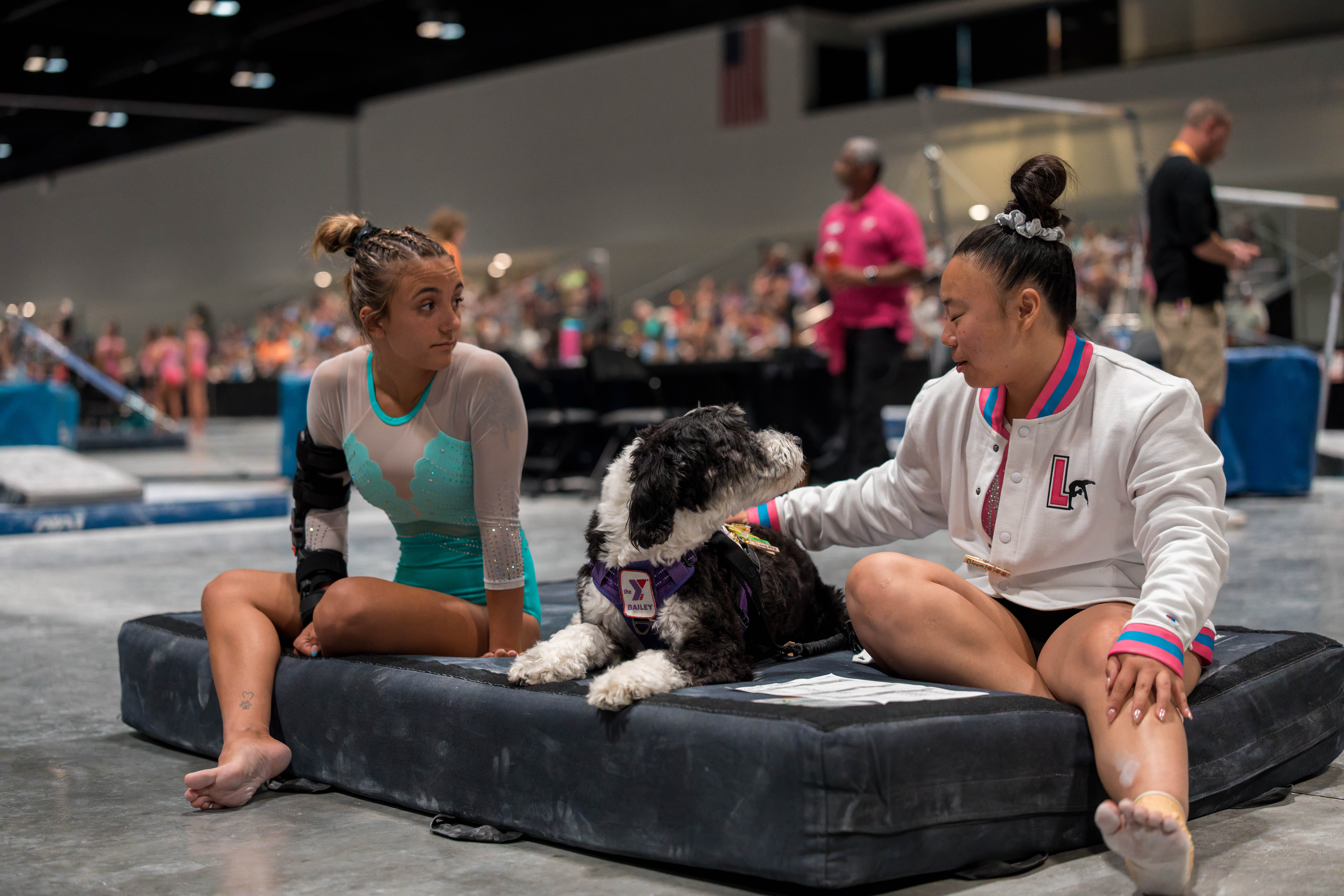 The YMCA National Gymnastics Championship 2025 held at The Resch Center in Green Bay, Wisconsin, USA on June 27th, 2025. Photography by Ross Harried for Second Crop Sports.