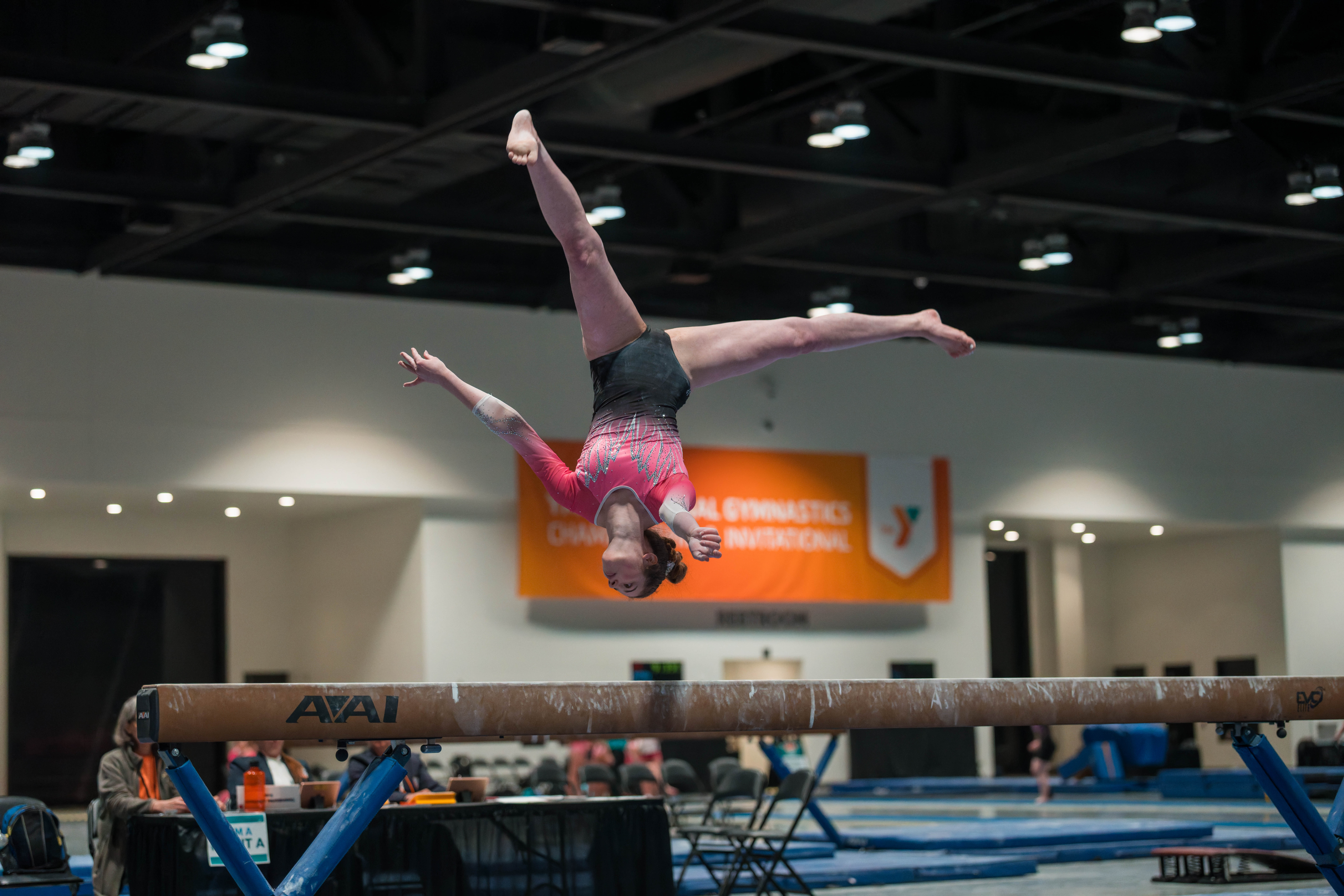 The YMCA National Gymnastics Championship 2025 held at The Resch Center in Green Bay, Wisconsin, USA on June 27th, 2025. Photography by Ross Harried for Second Crop Sports.