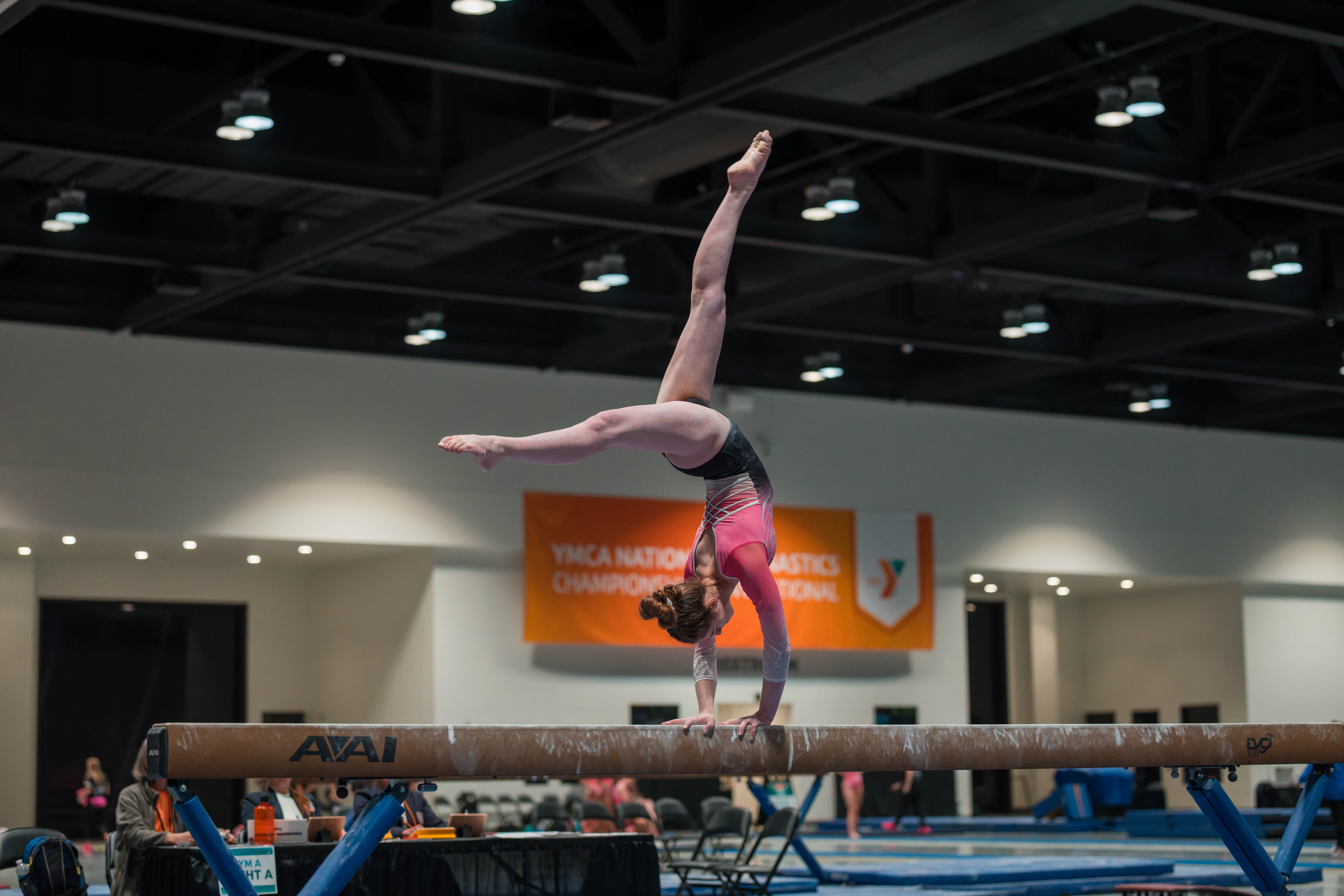 The YMCA National Gymnastics Championship 2025 held at The Resch Center in Green Bay, Wisconsin, USA on June 27th, 2025. Photography by Ross Harried for Second Crop Sports.