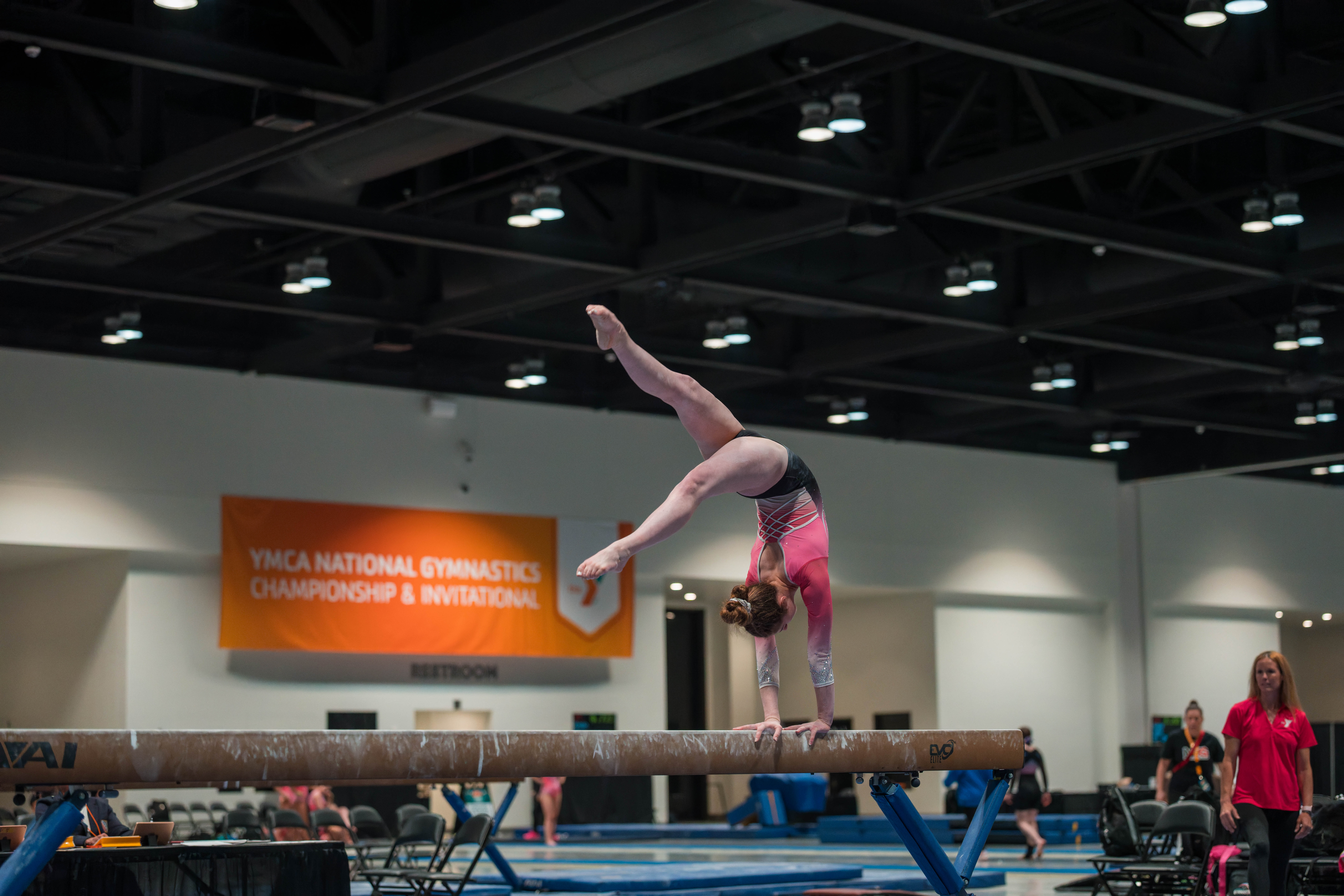 The YMCA National Gymnastics Championship 2025 held at The Resch Center in Green Bay, Wisconsin, USA on June 27th, 2025. Photography by Ross Harried for Second Crop Sports.